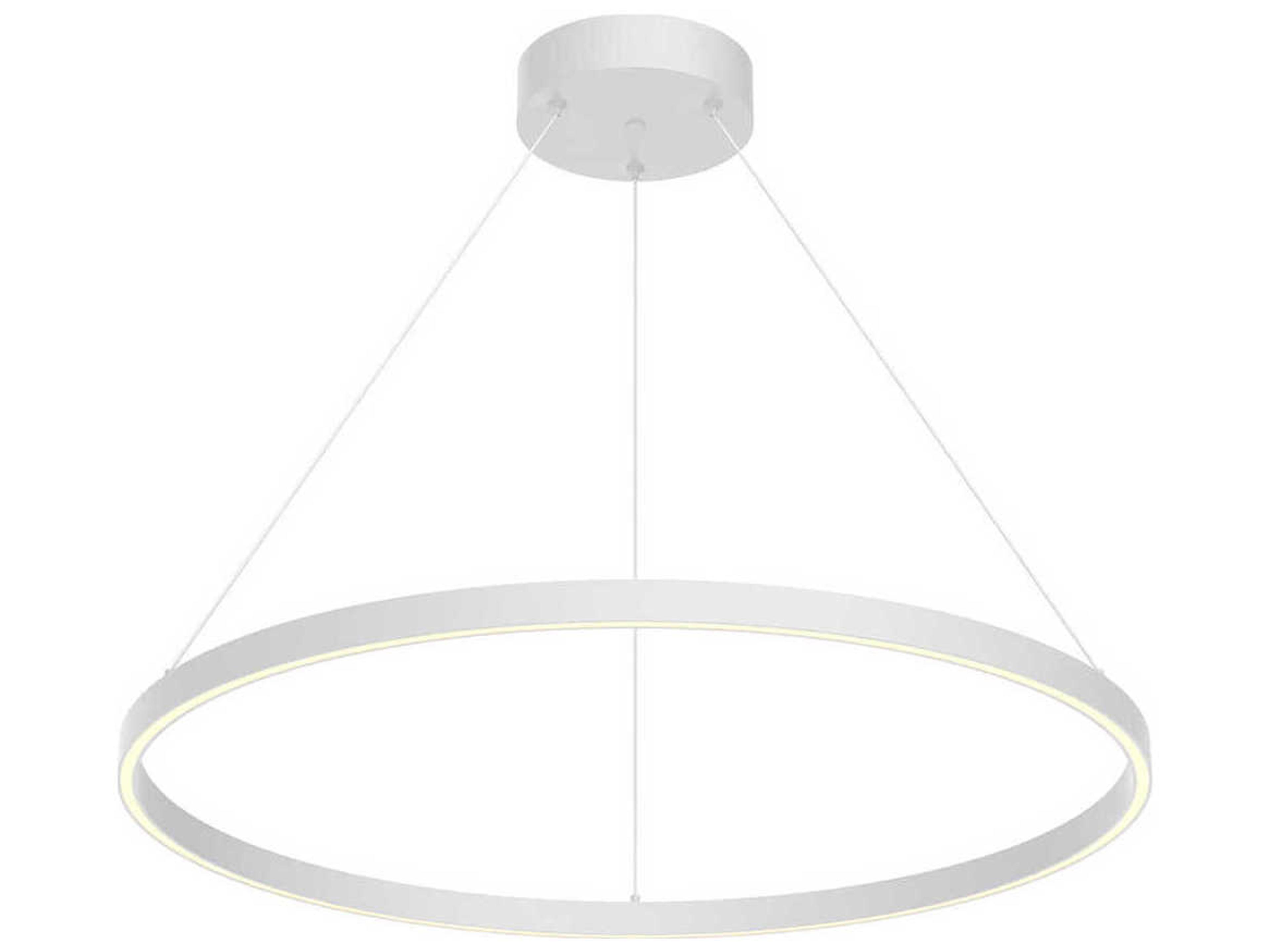 Cerchio White Round Pendant
