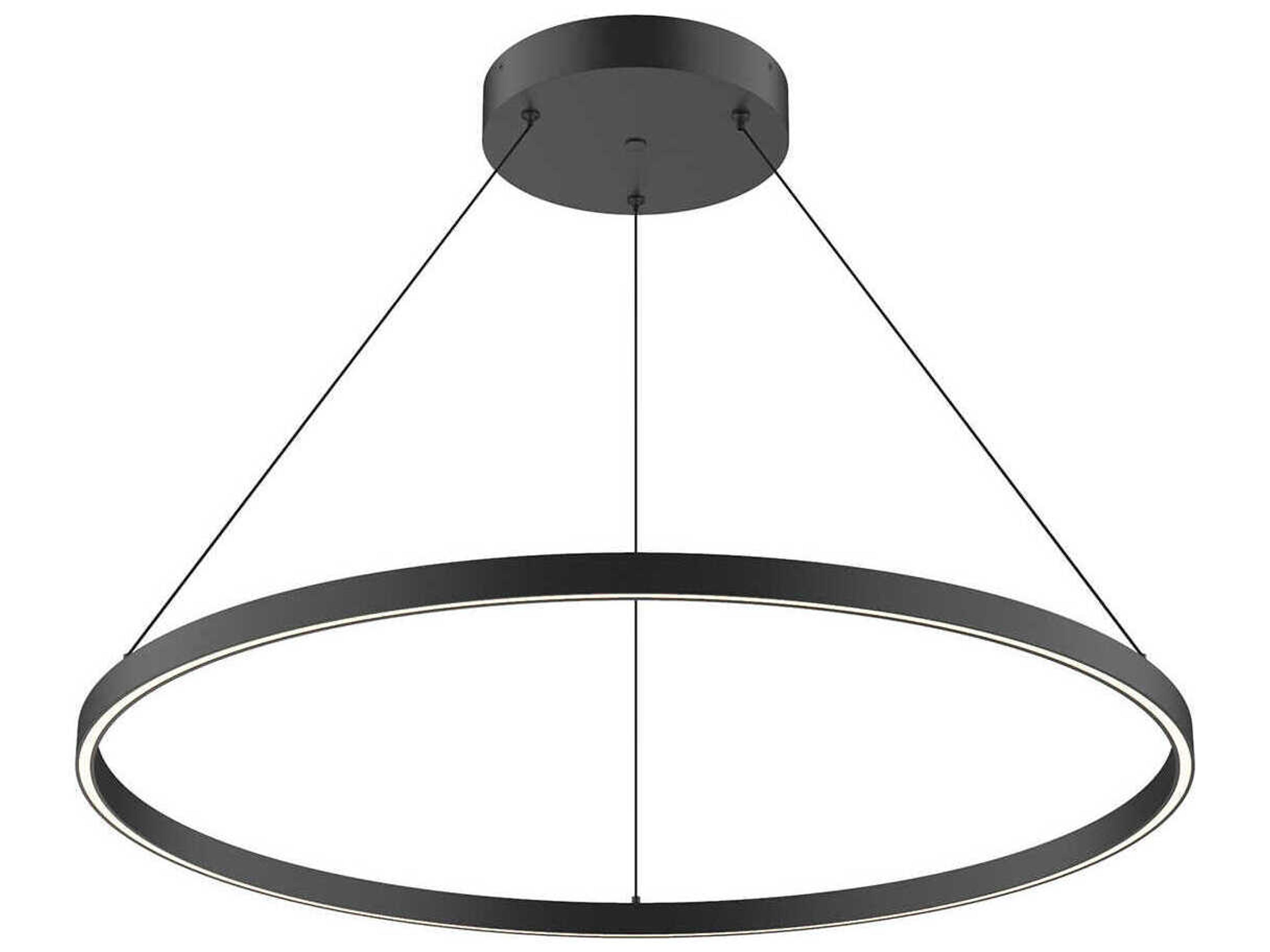 Cerchio Black Round Pendant