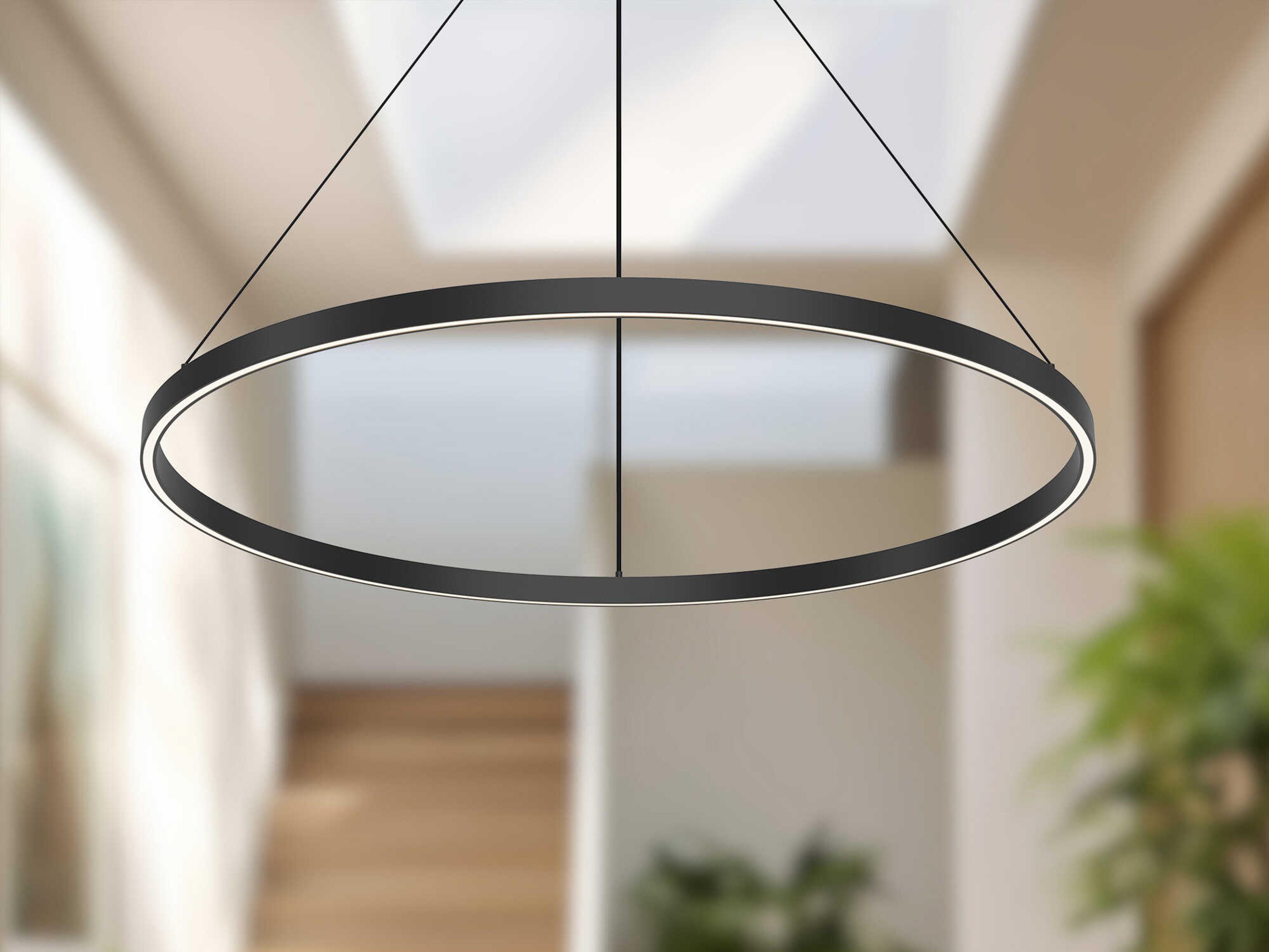 Kuzco Lighting Cerchio Black Round Pendant