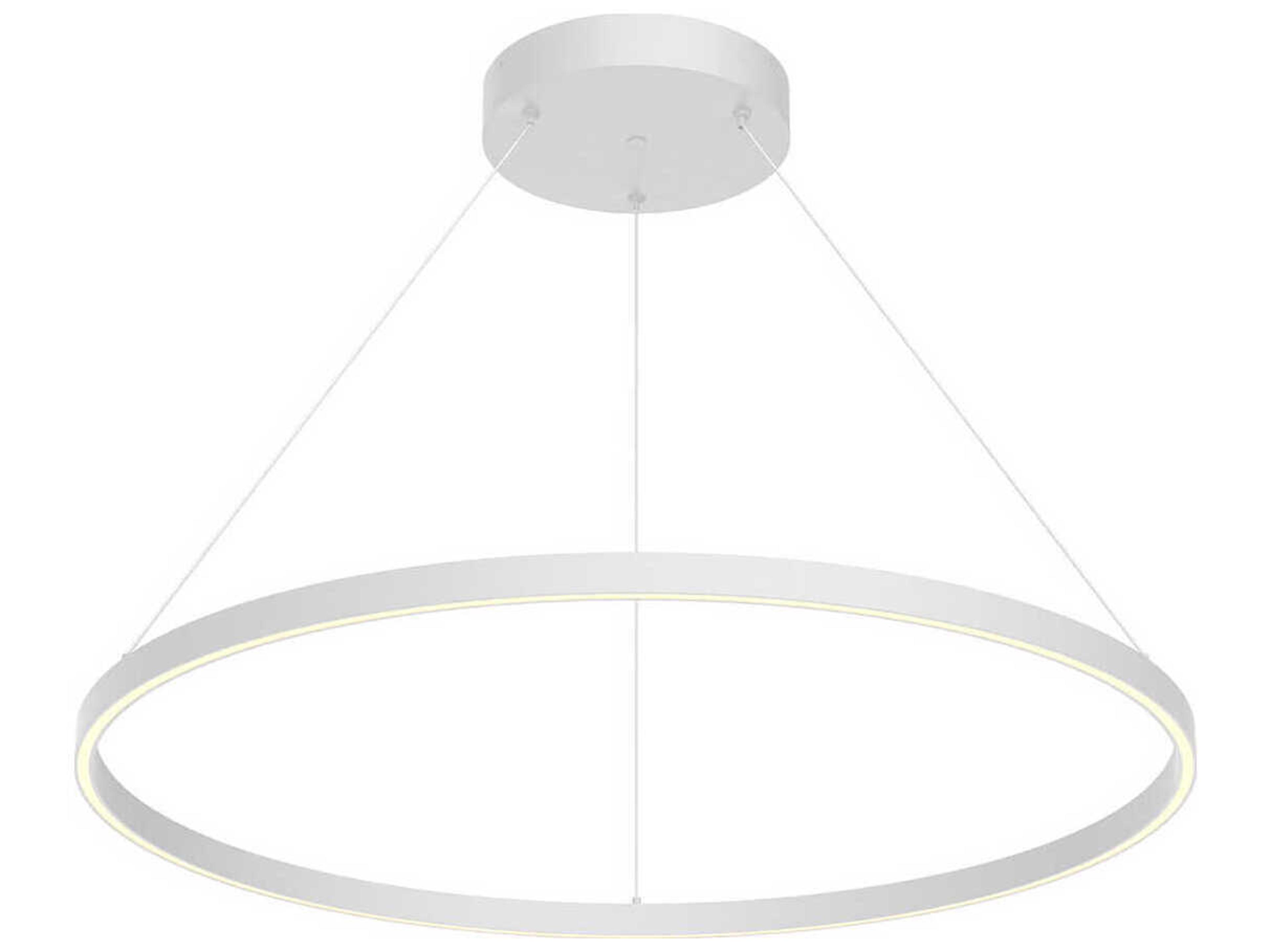 Cerchio White Round Pendant