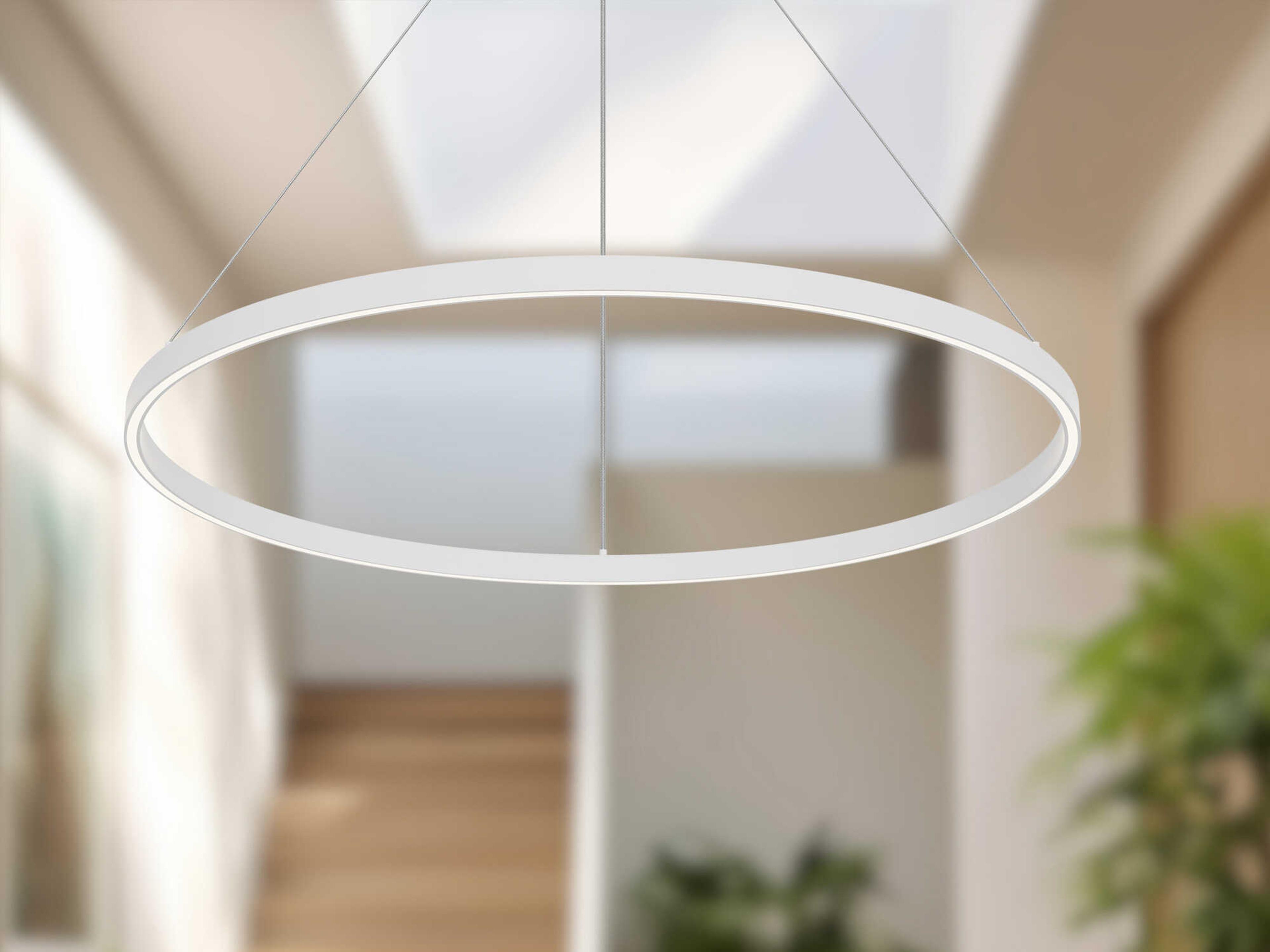Kuzco Lighting Cerchio White Round Pendant