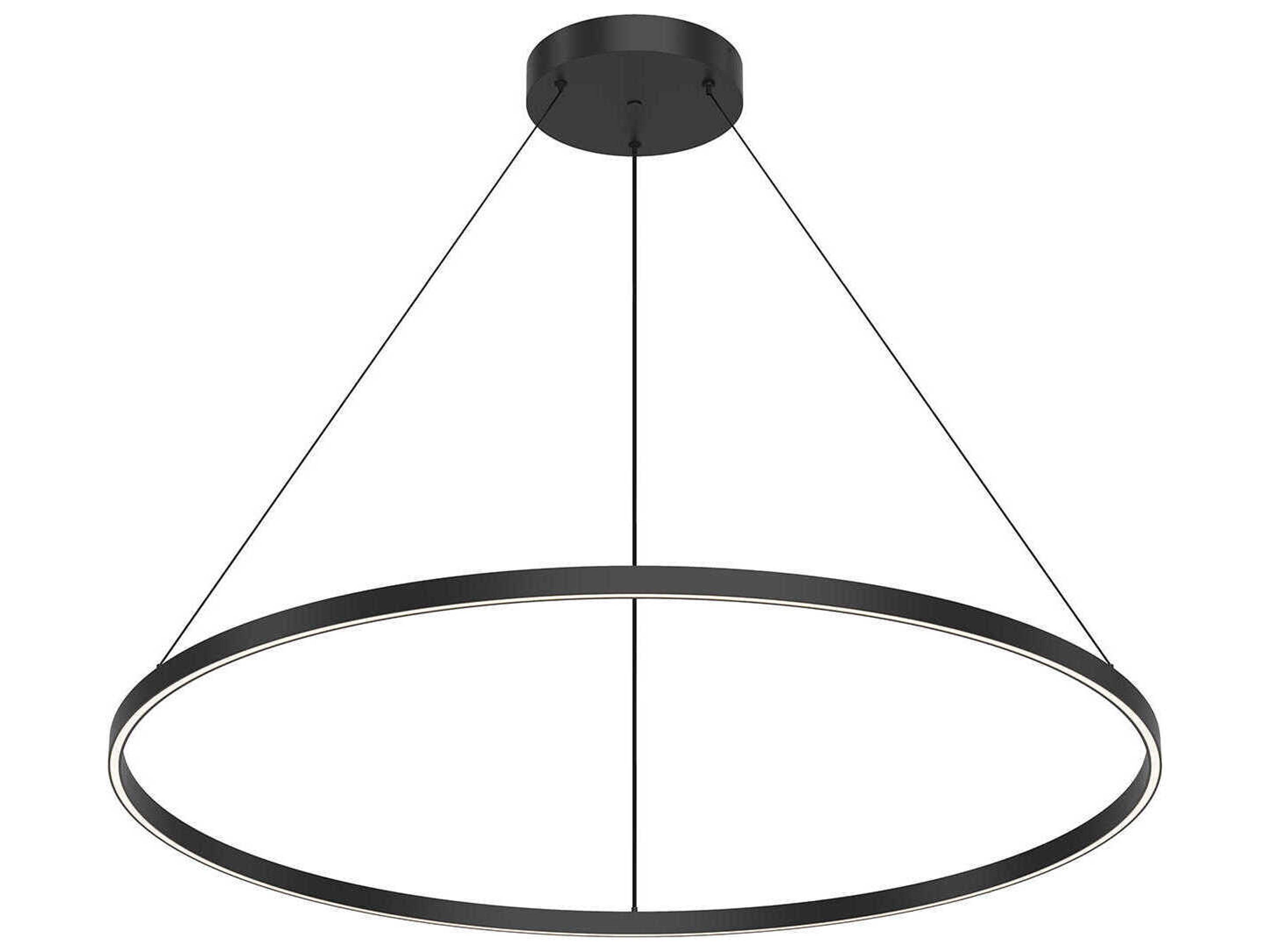Cerchio Black Round Pendant