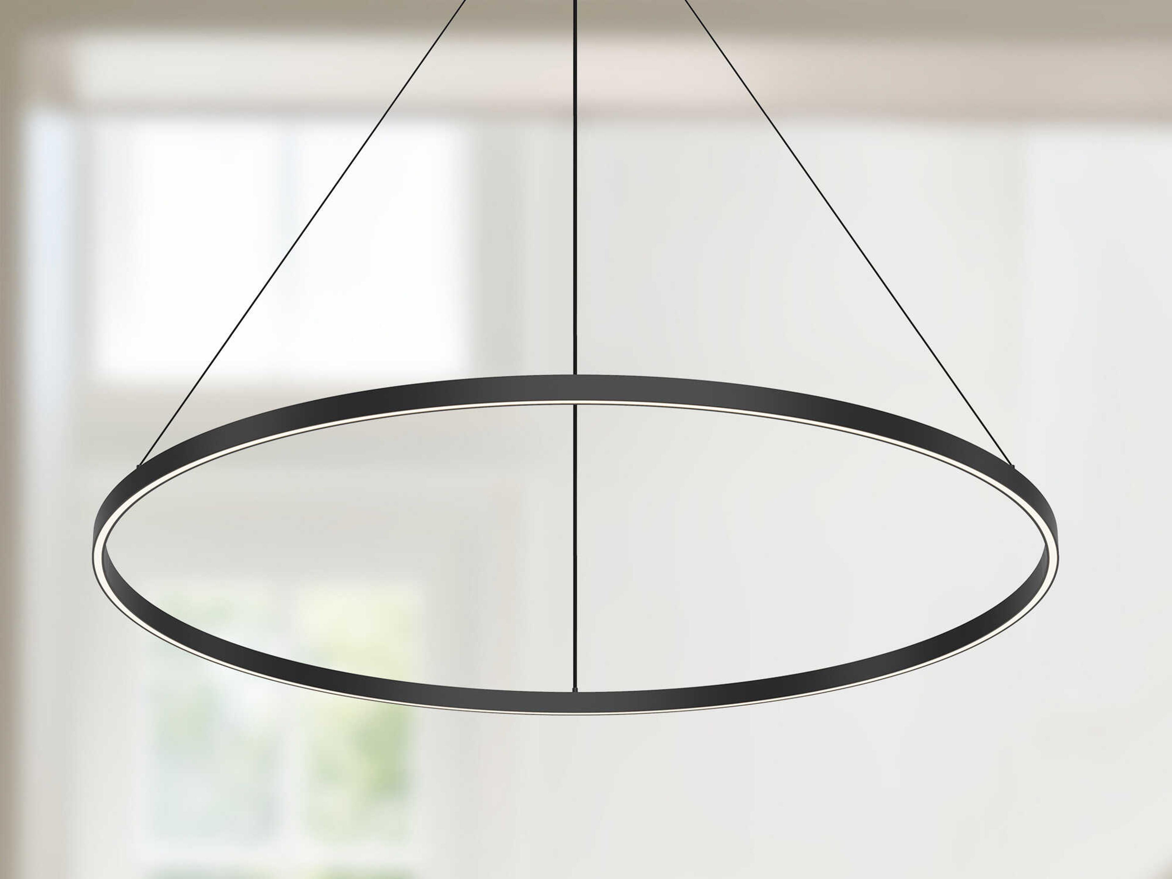 Kuzco Lighting Cerchio Black Round Pendant