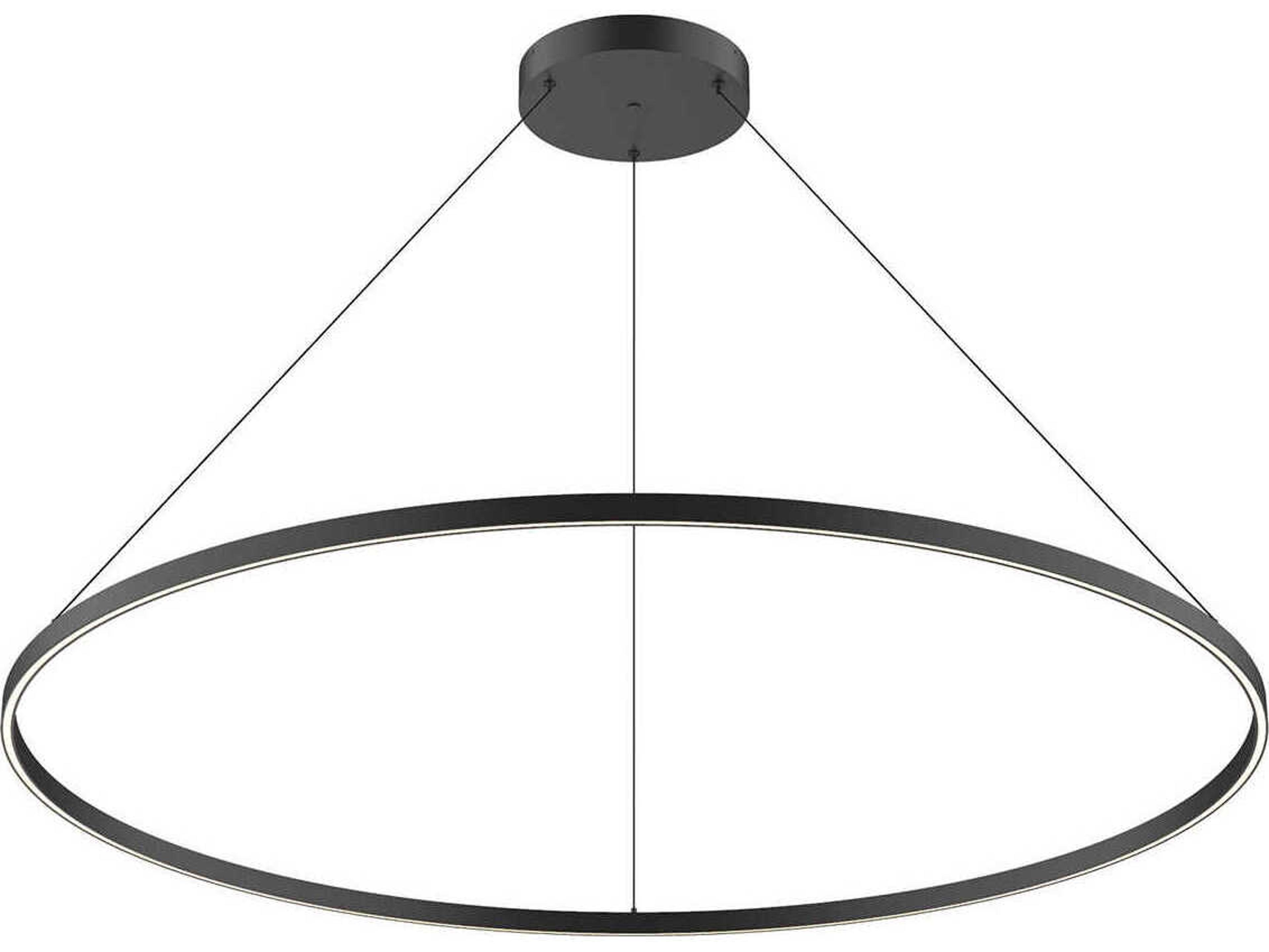 Cerchio Black Round Pendant
