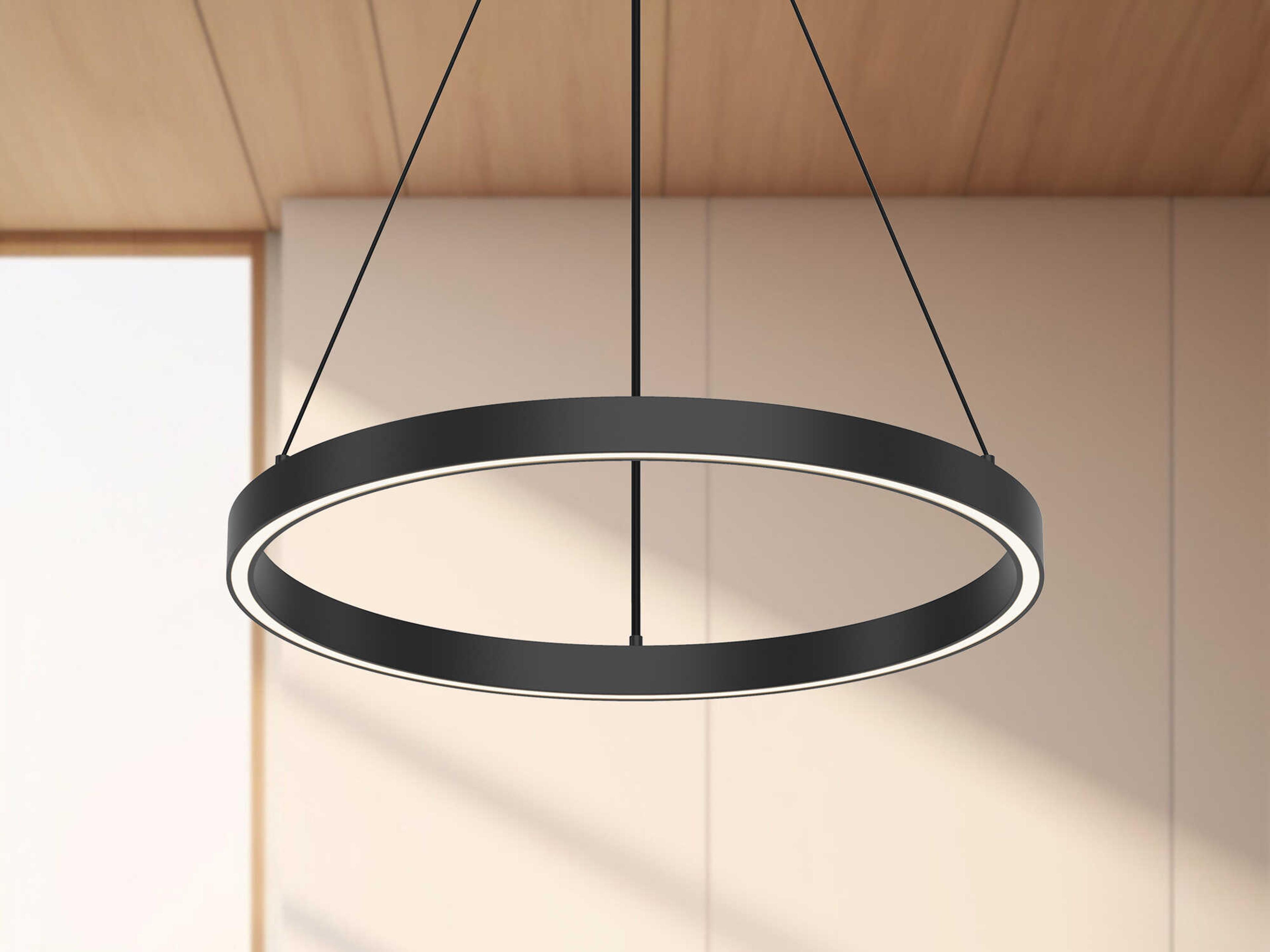Kuzco Lighting Cerchio Black Round Pendant