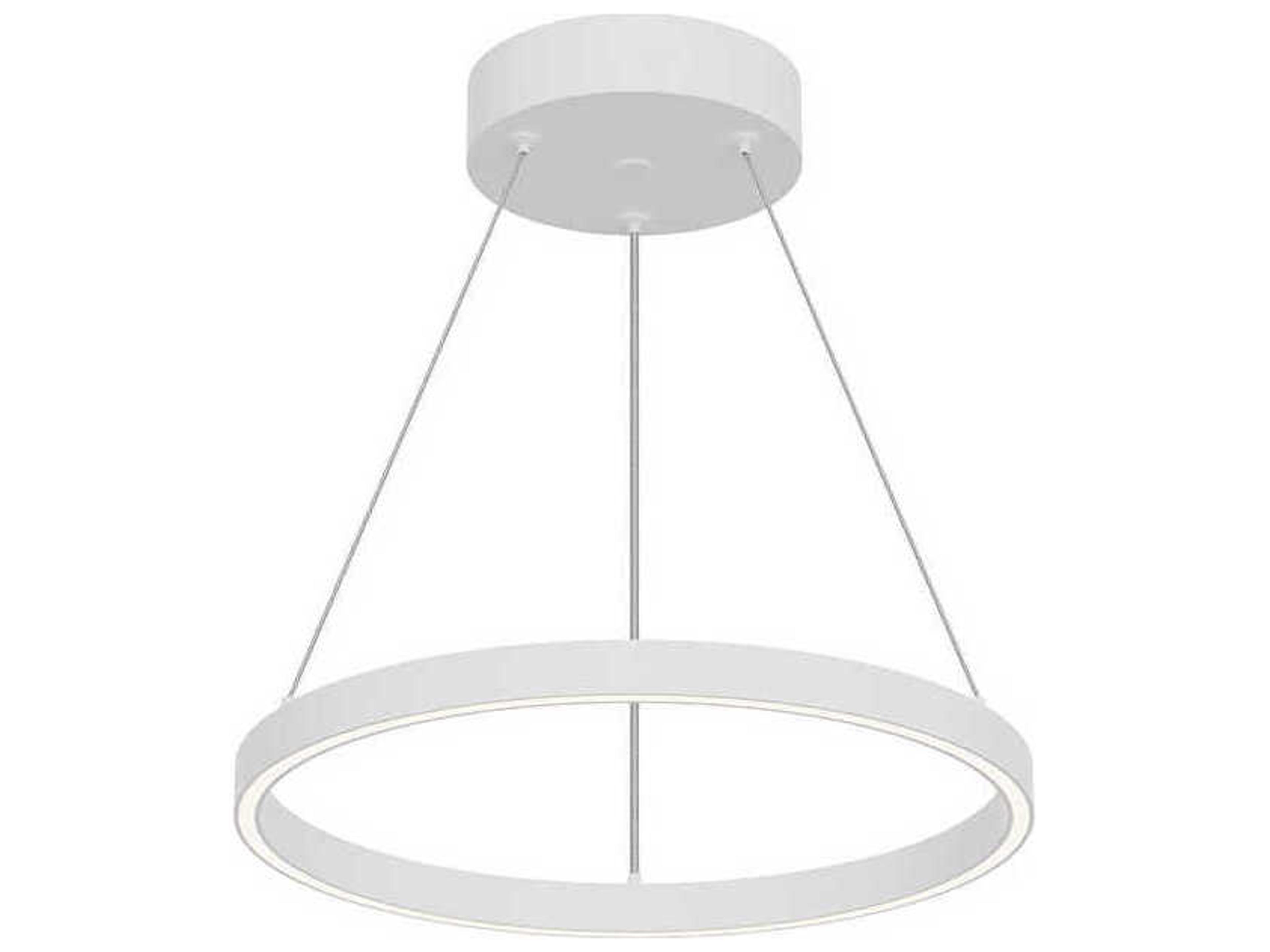 Cerchio White Round Pendant