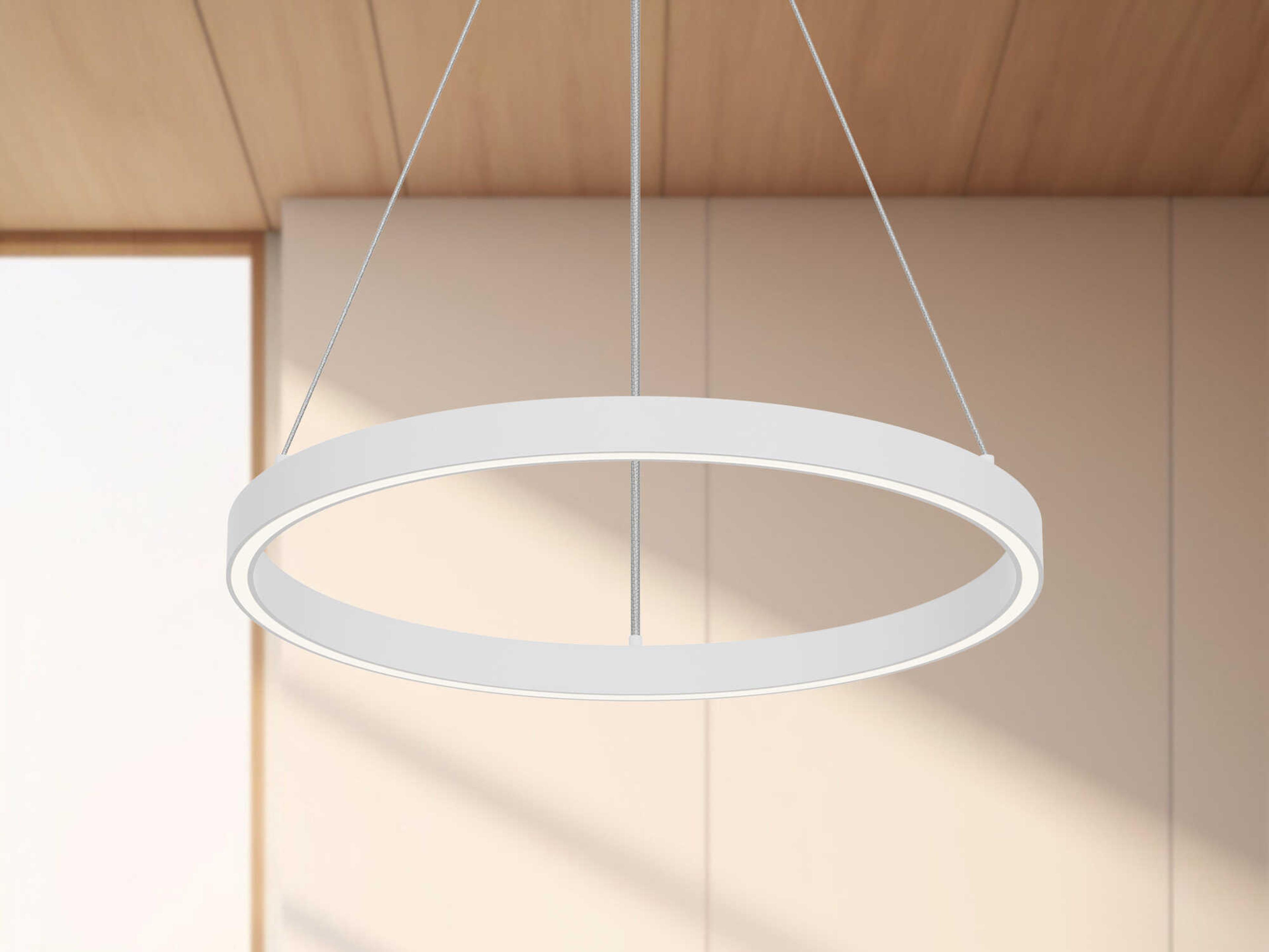 Kuzco Lighting Cerchio White Round Pendant