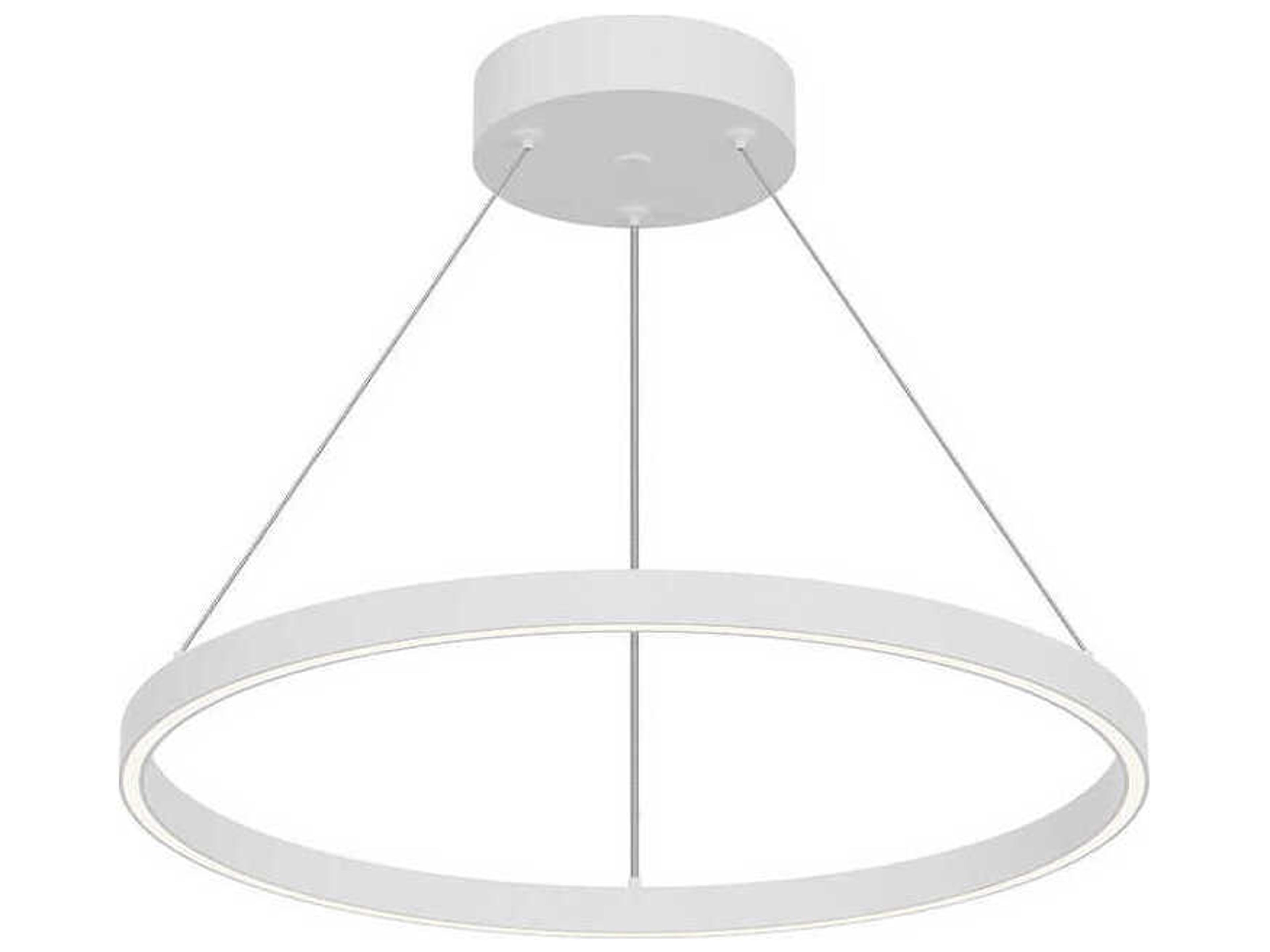 Cerchio White Round Pendant