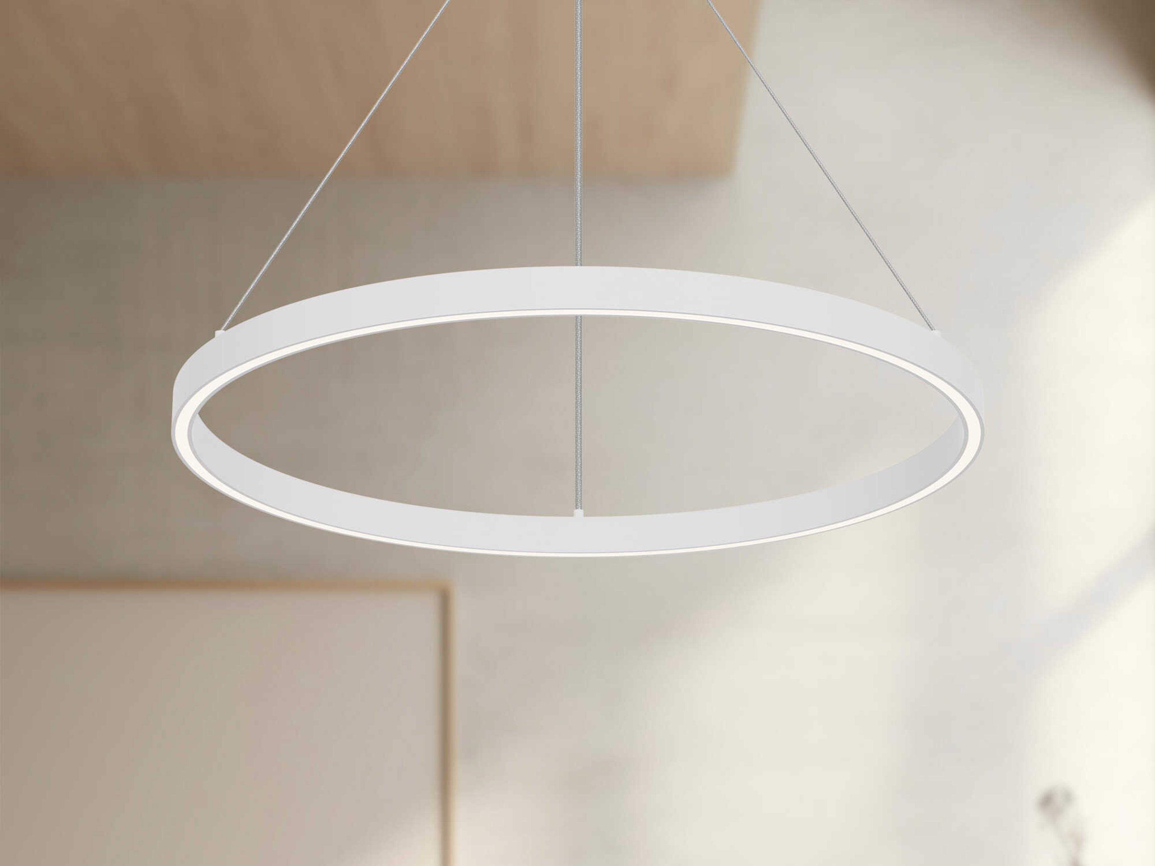 Kuzco Lighting Cerchio White Round Pendant