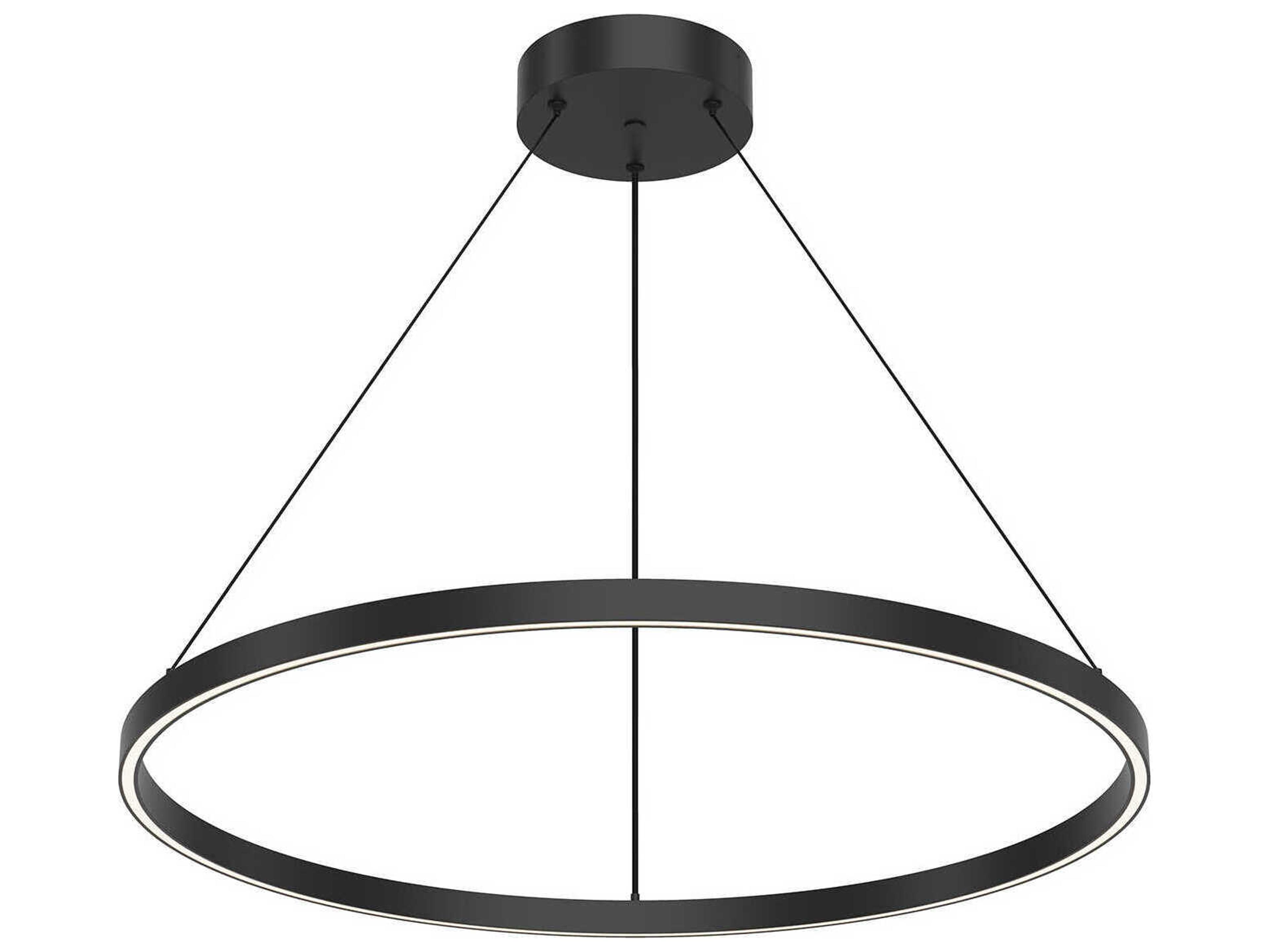Cerchio Black Round Pendant