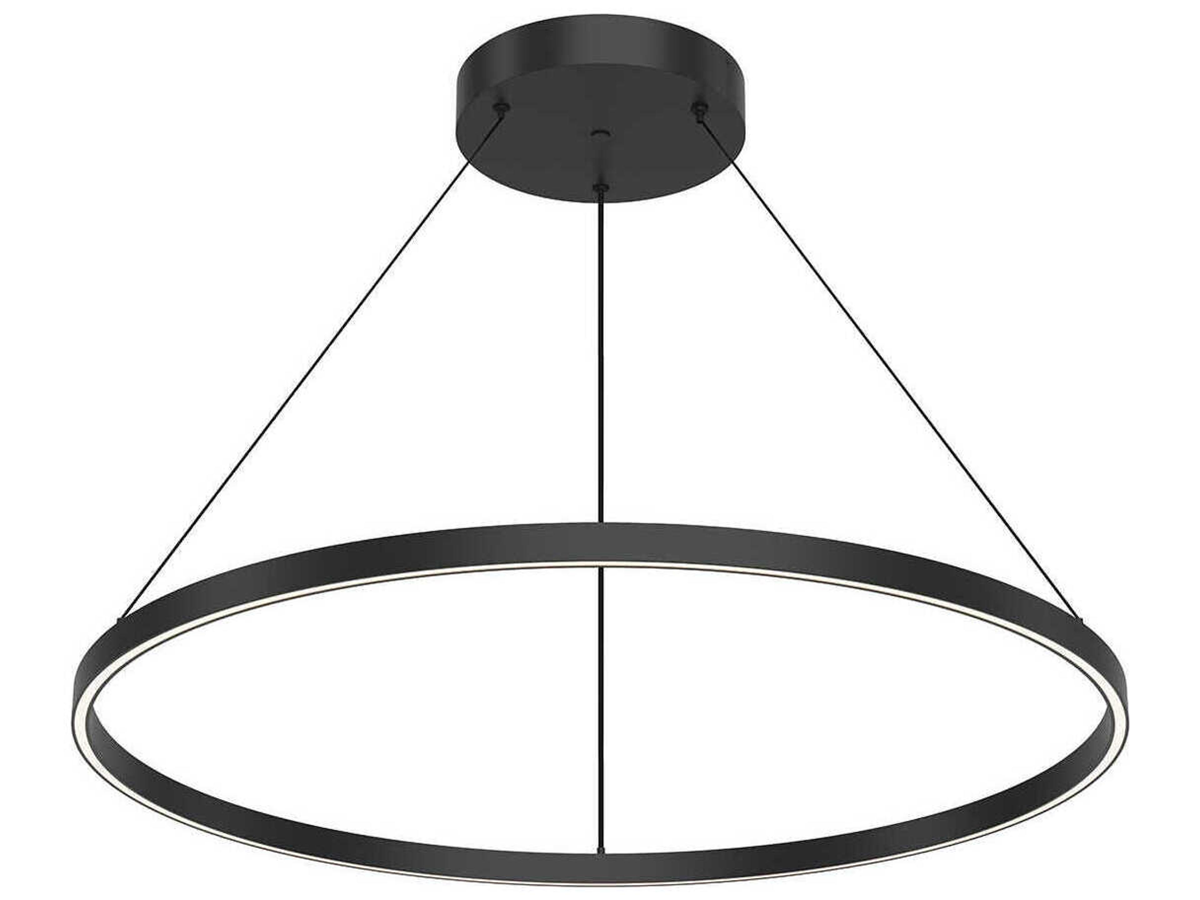 Cerchio Black Round Pendant