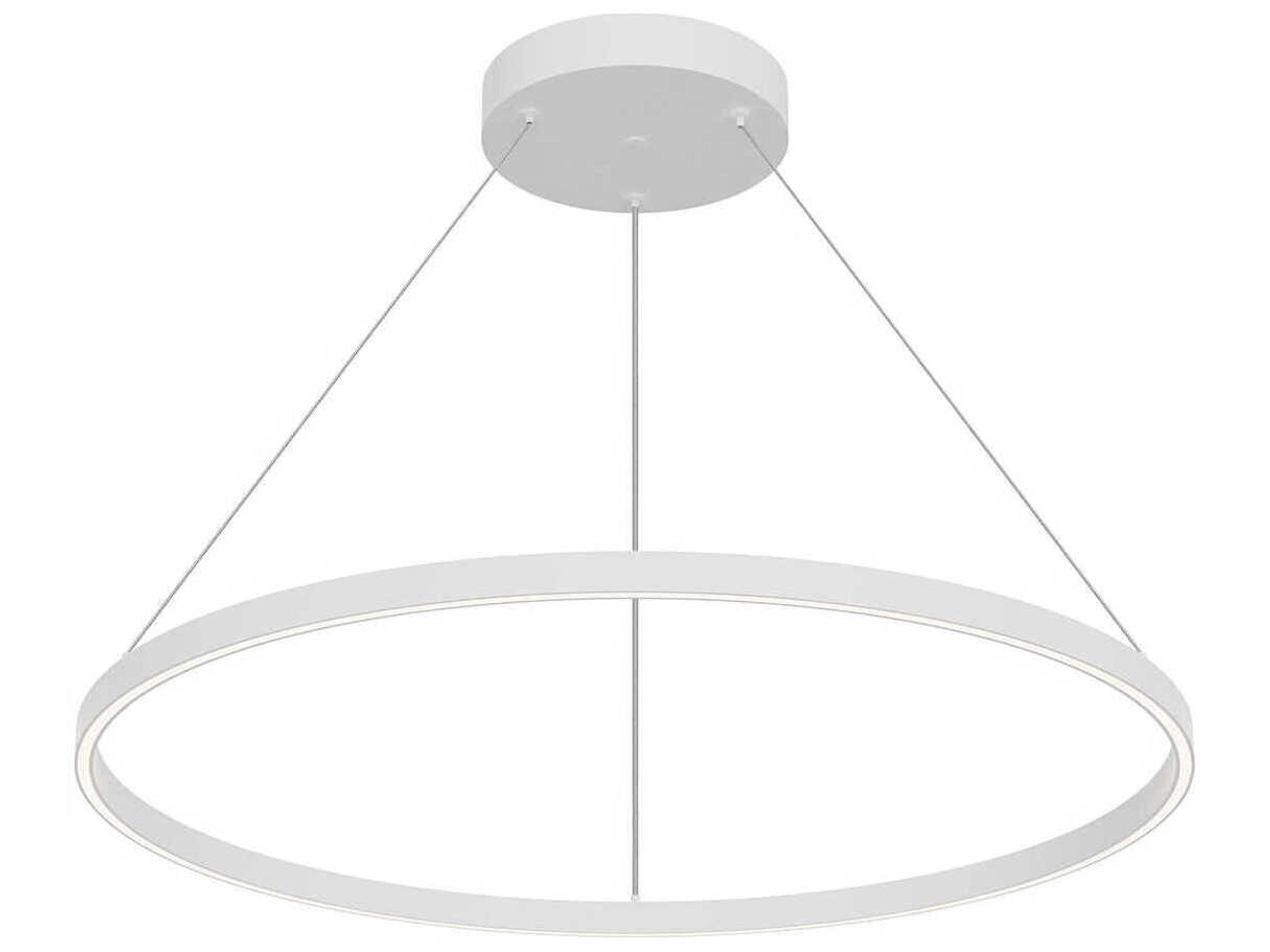 Cerchio White Round Pendant