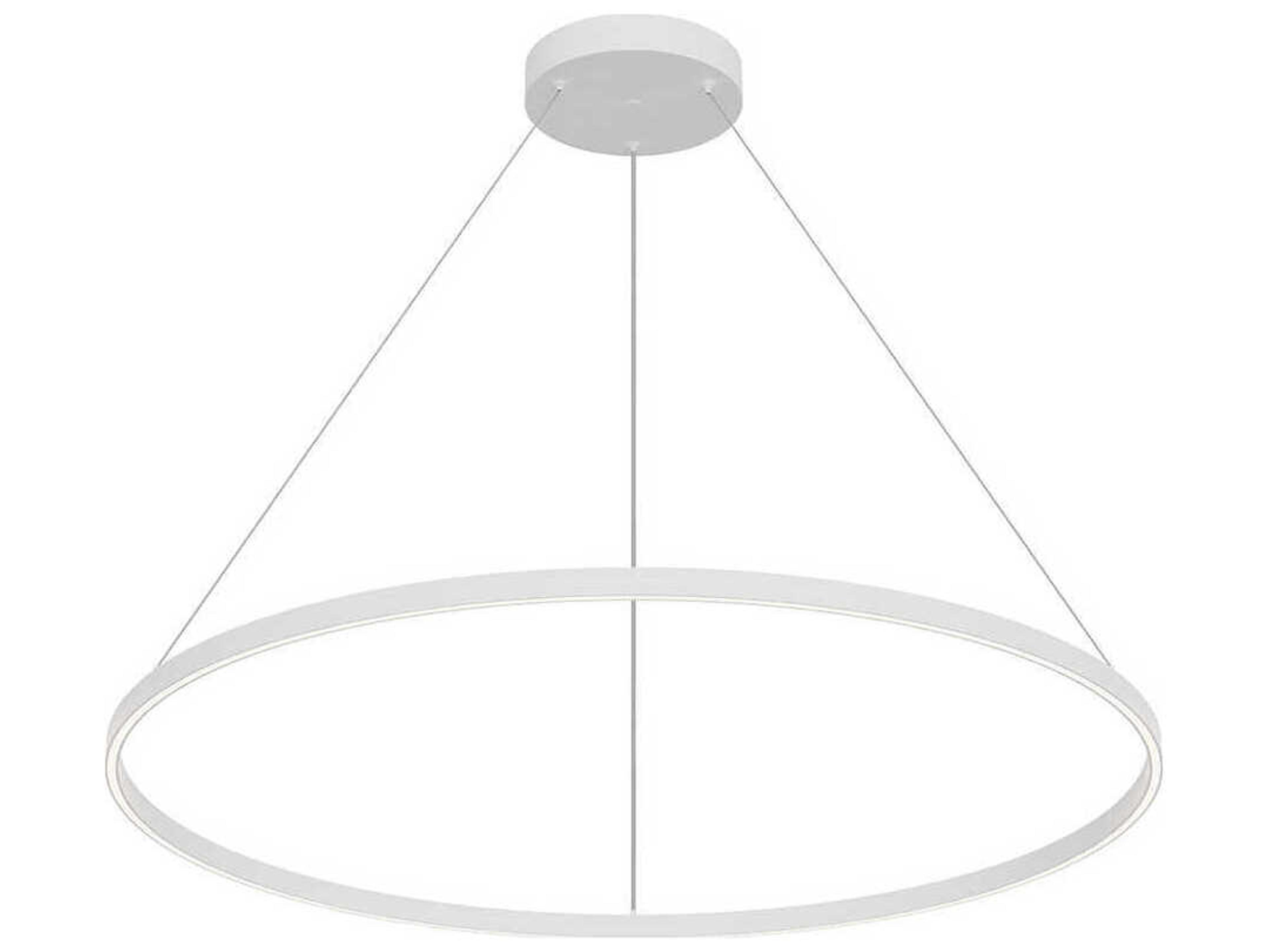 Cerchio White Round Pendant