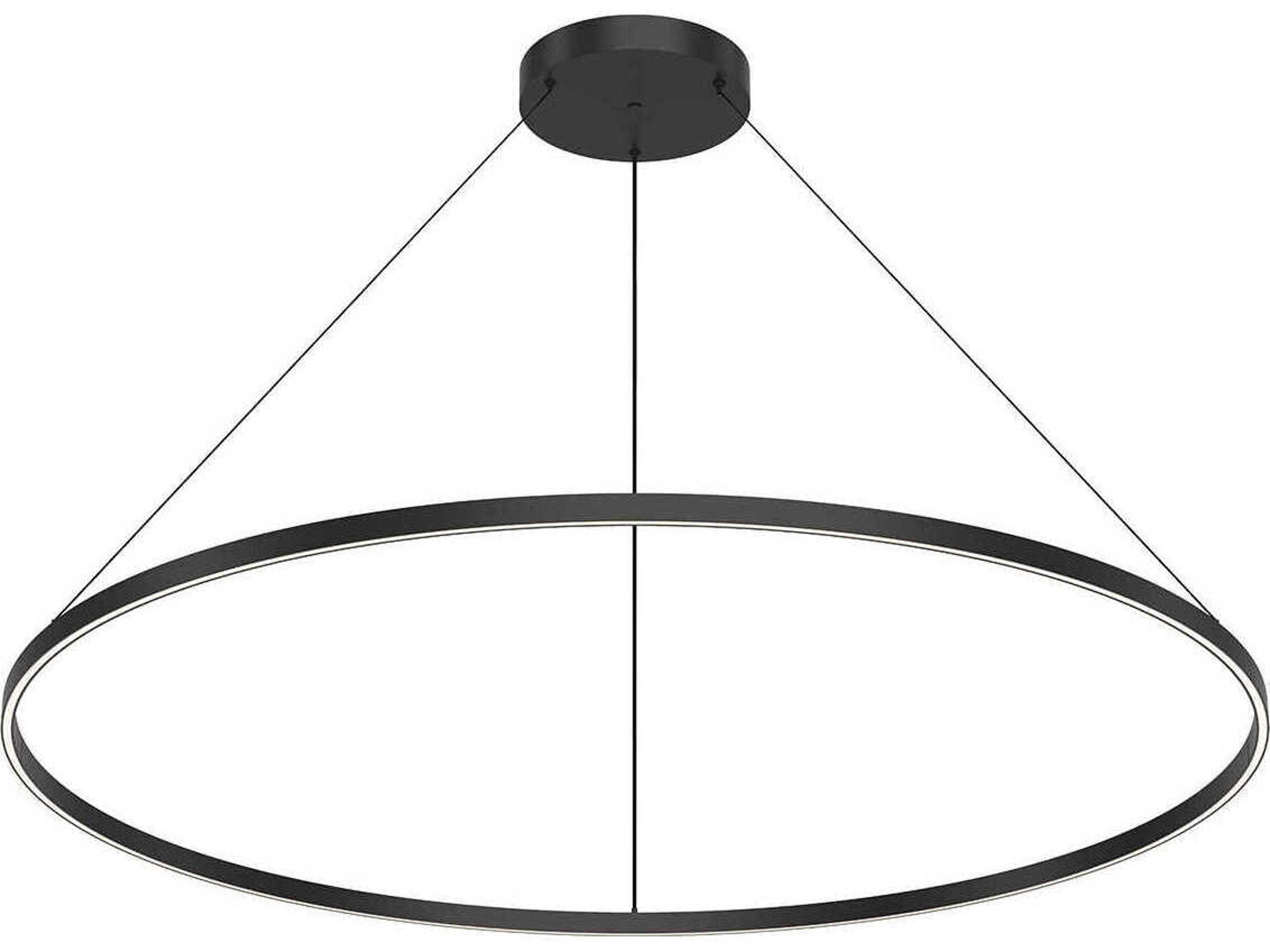 Cerchio Black Round Pendant