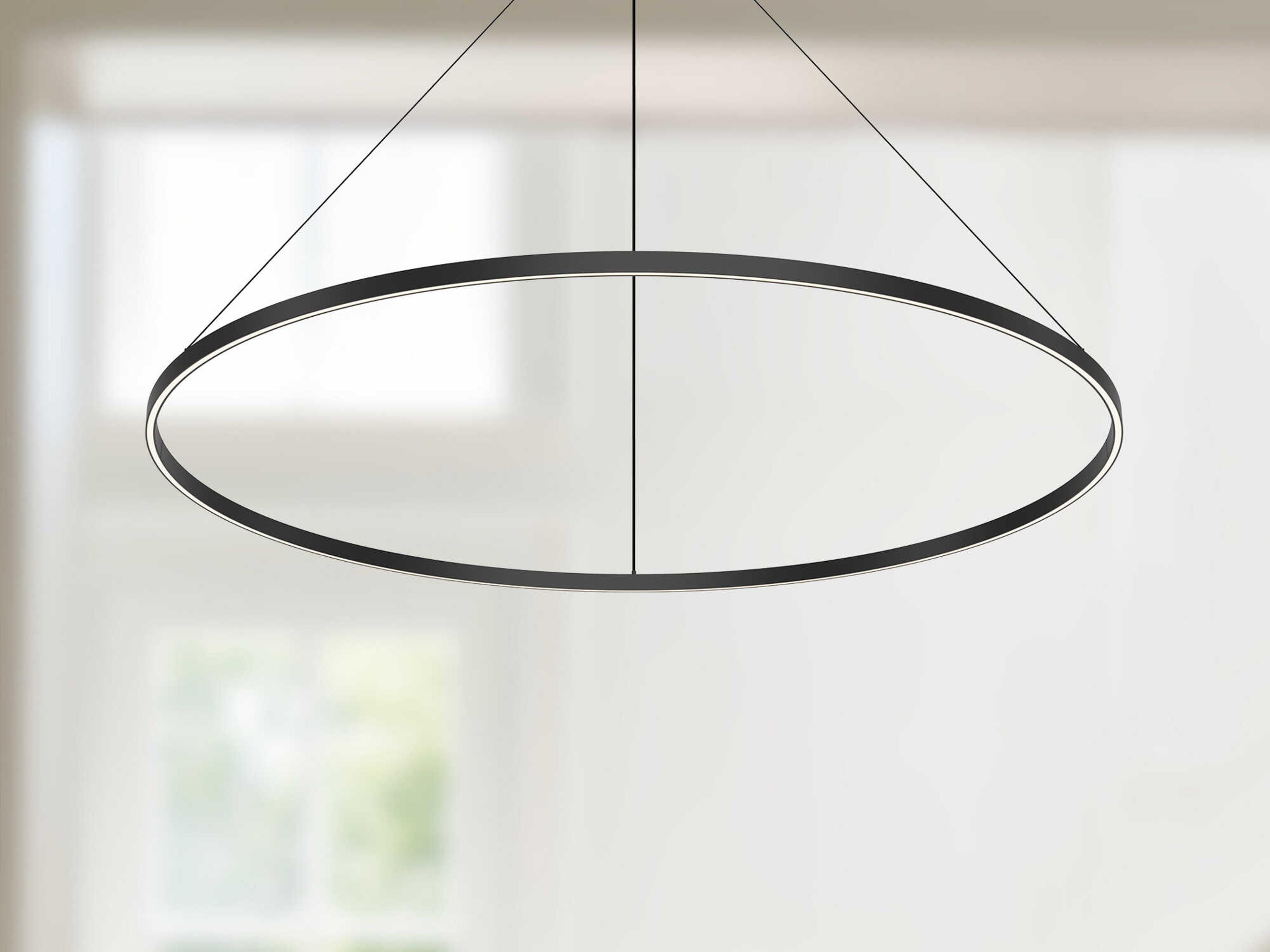 Kuzco Lighting Cerchio Black Round Pendant