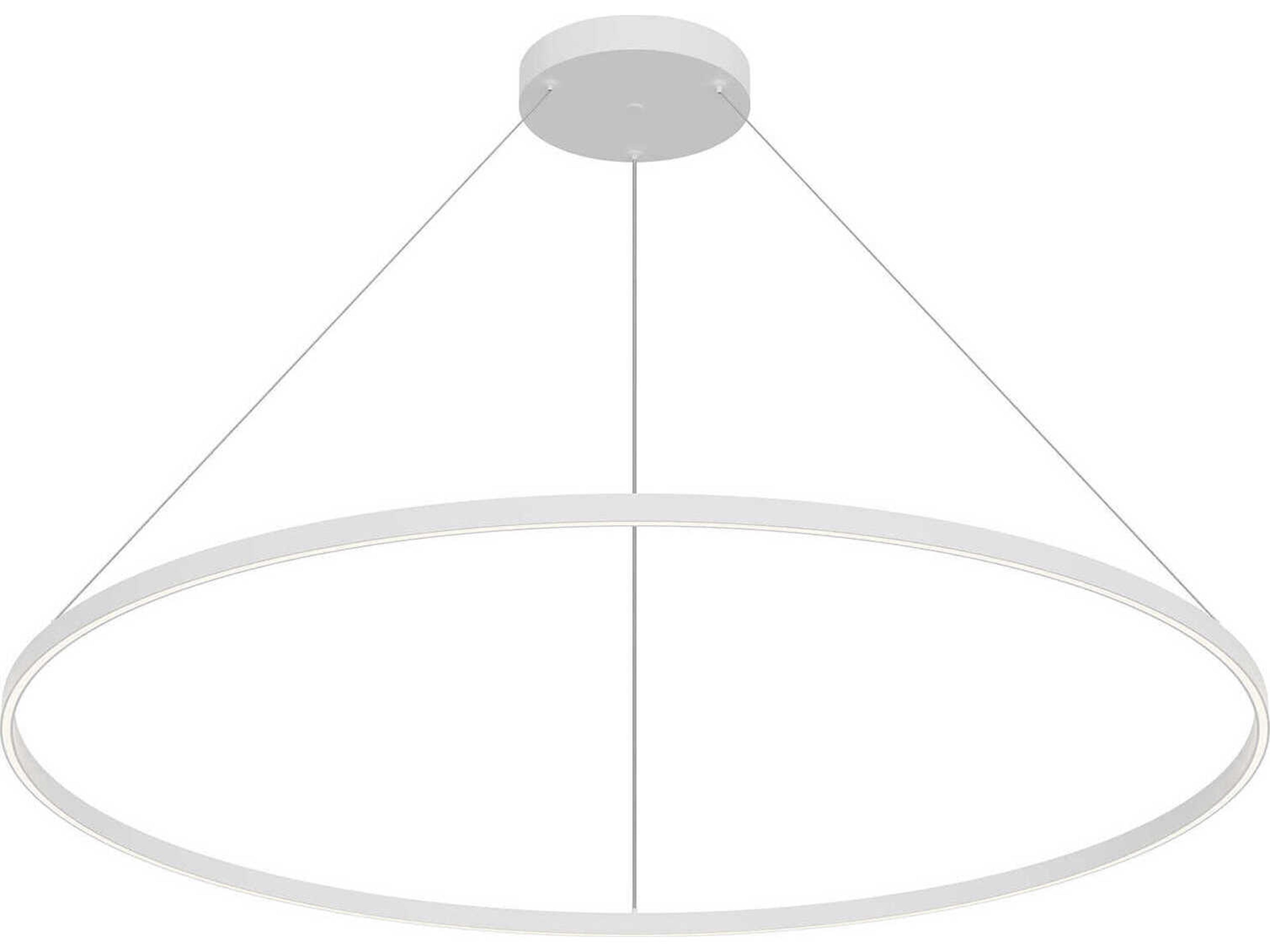 Cerchio White Round Pendant