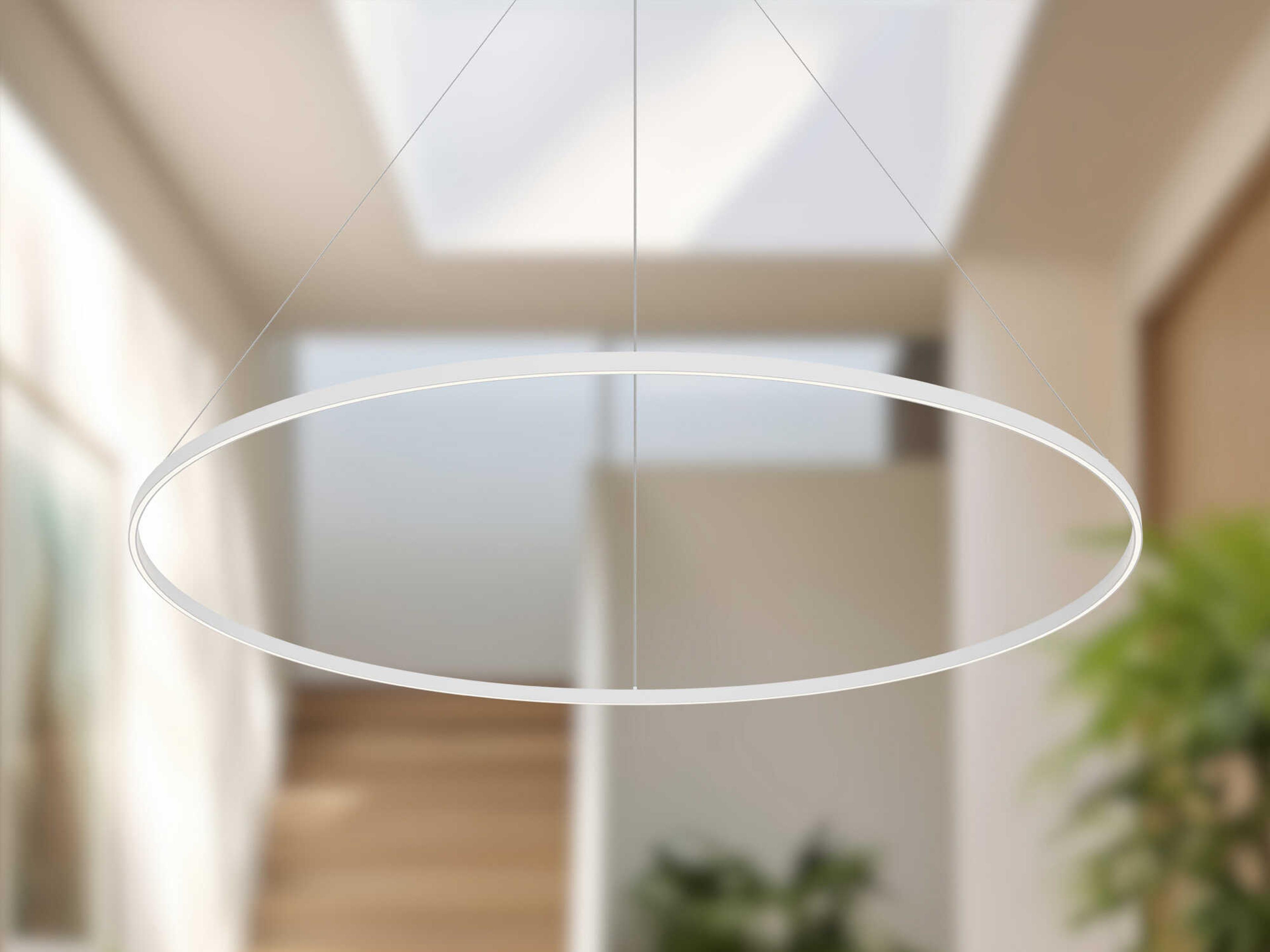 Kuzco Lighting Cerchio White Round Pendant