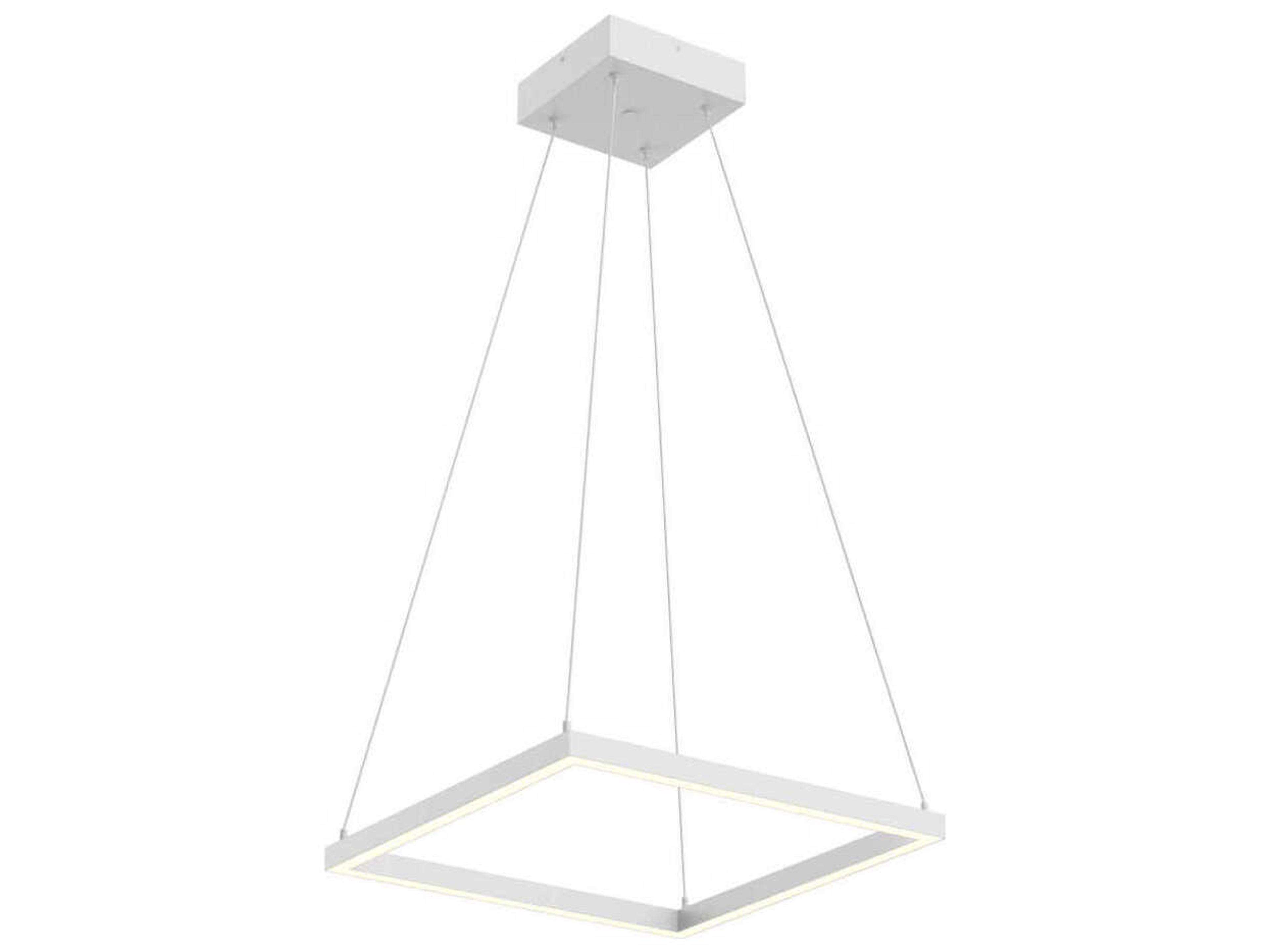 Piazza White Linear Pendant