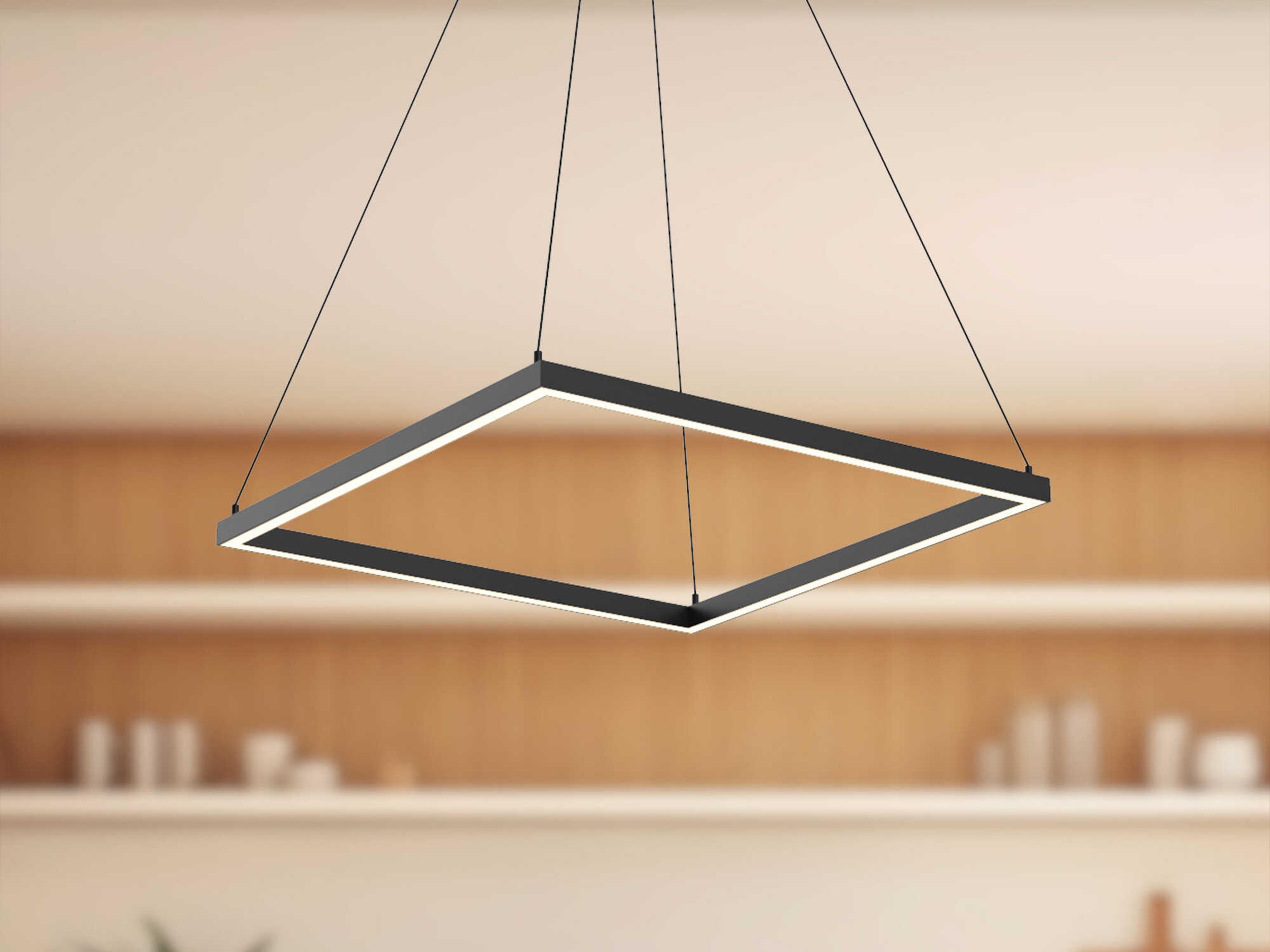 Kuzco Lighting Piazza Black Linear Pendant