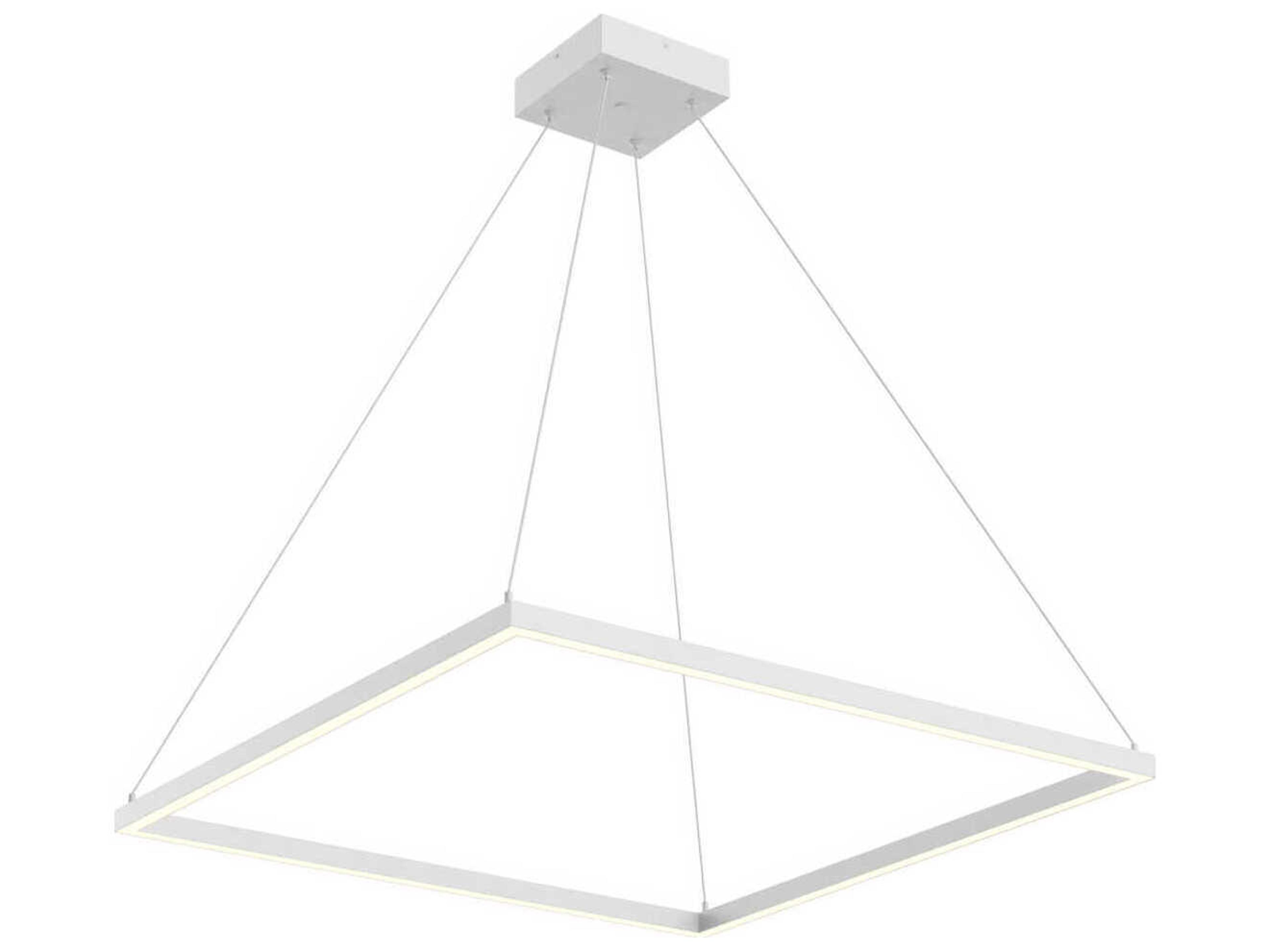 Piazza White Linear Pendant