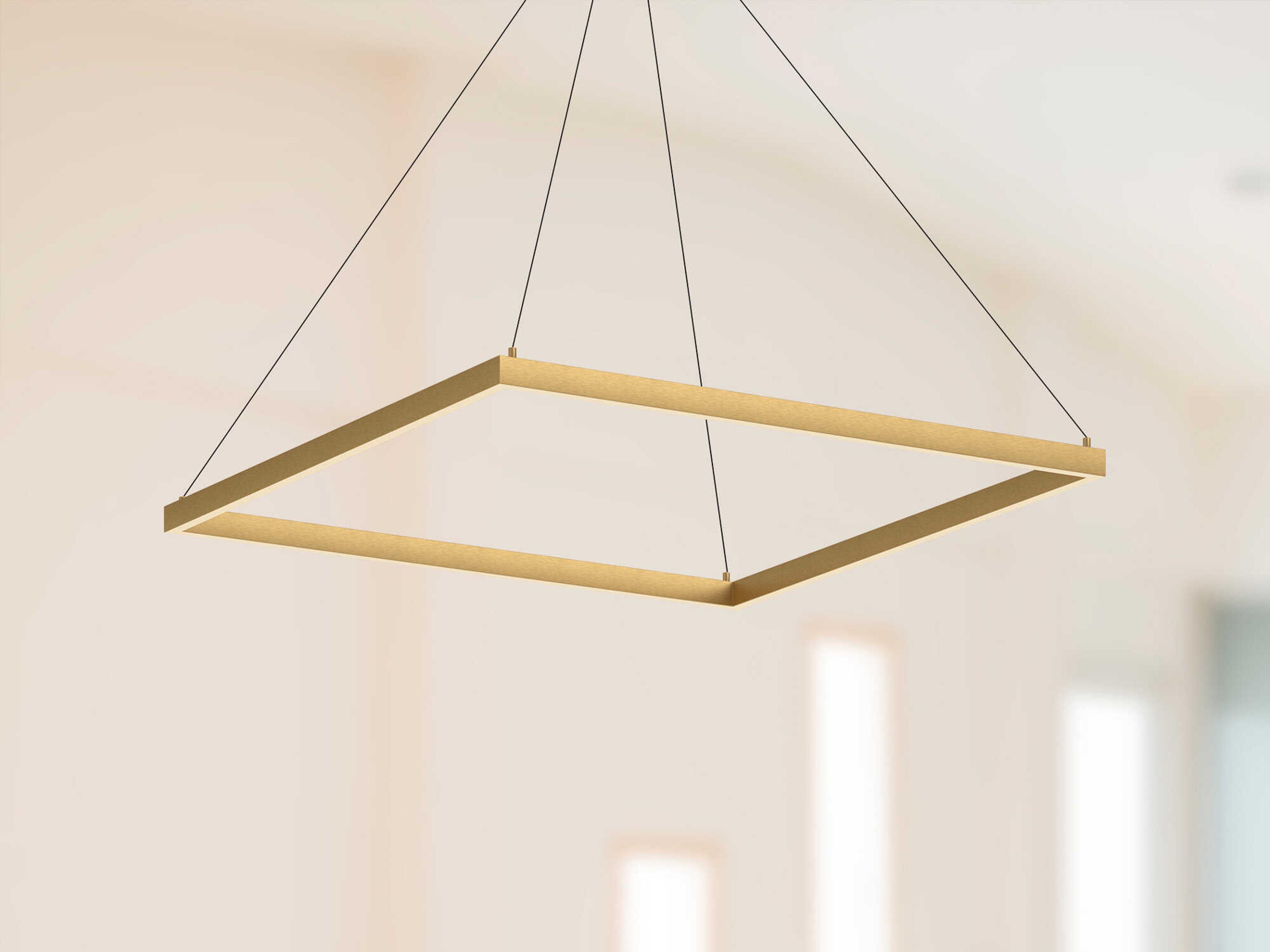 Kuzco Lighting Piazza Brushed Gold Linear Pendant