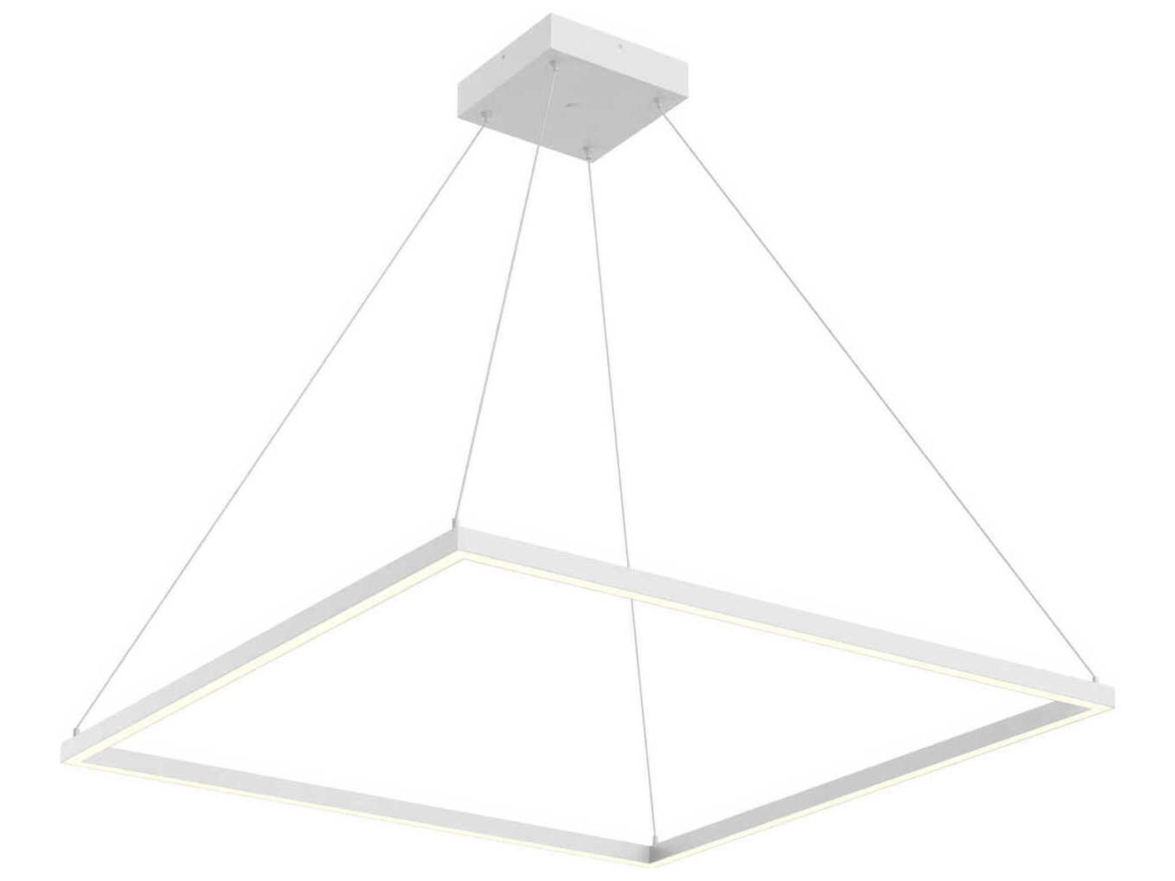 Piazza White Linear Pendant