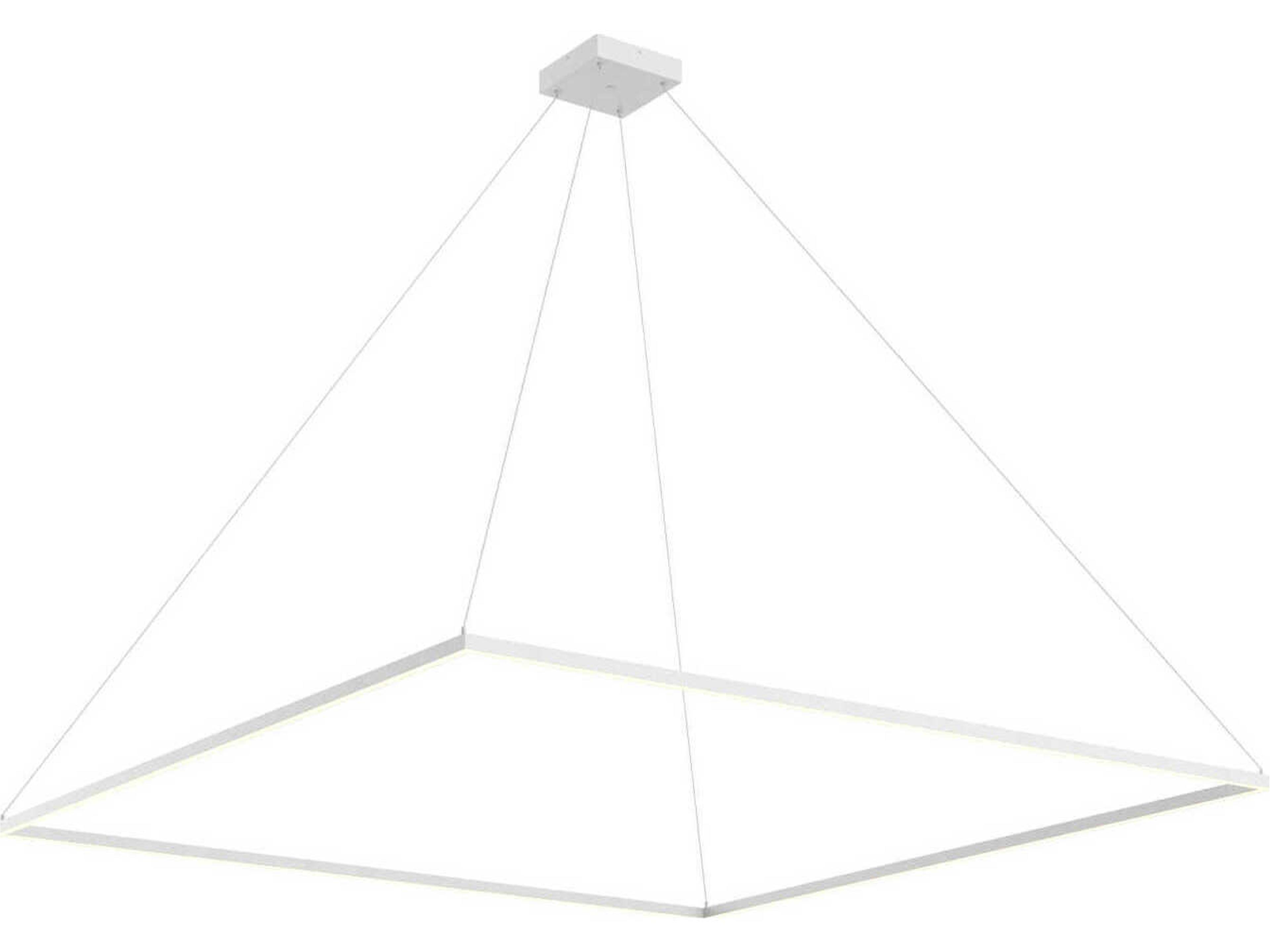 Piazza White Linear Pendant
