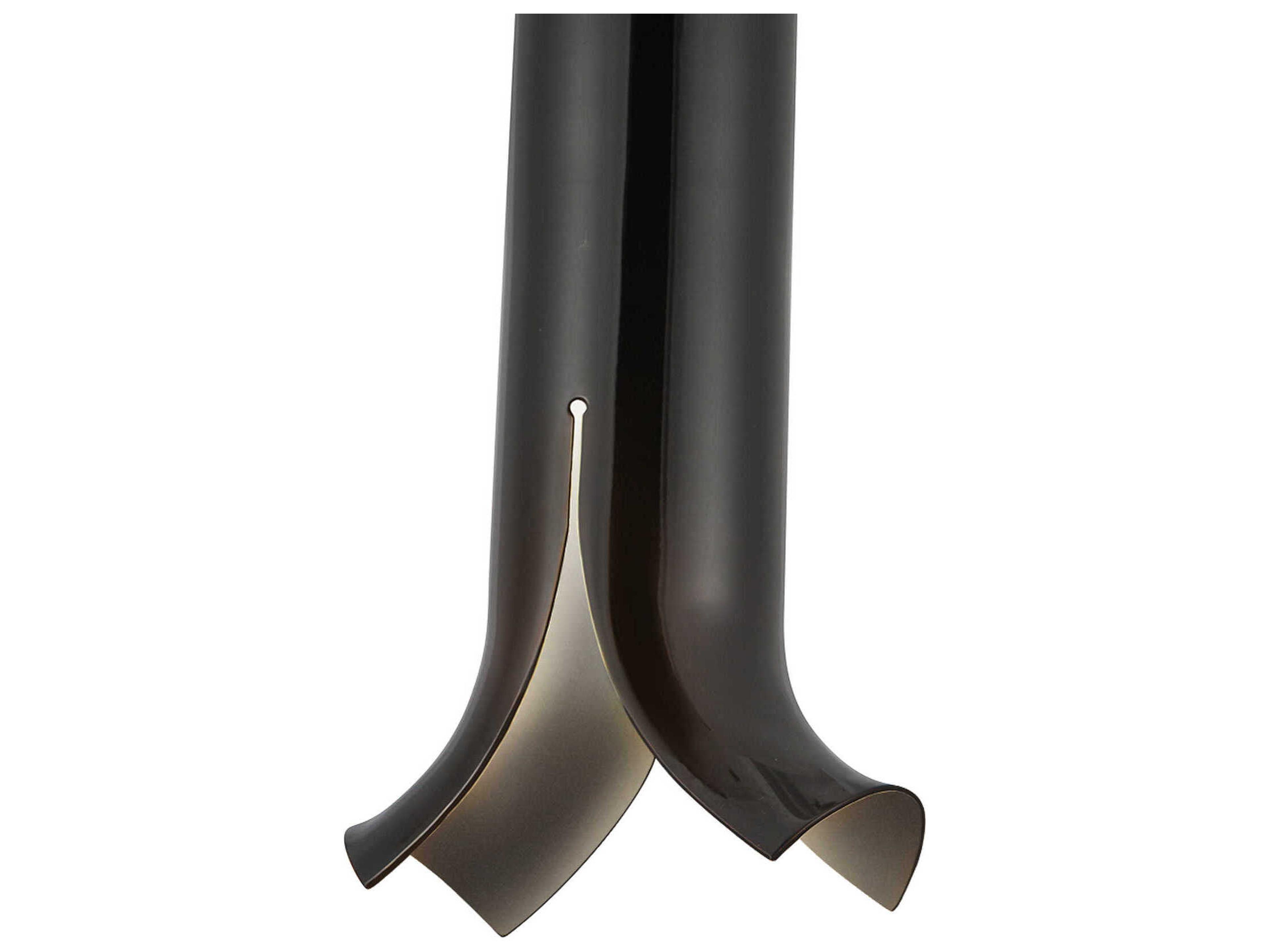 Kuzco Lighting Husk Glossy Black Cylinder Mini Pendant