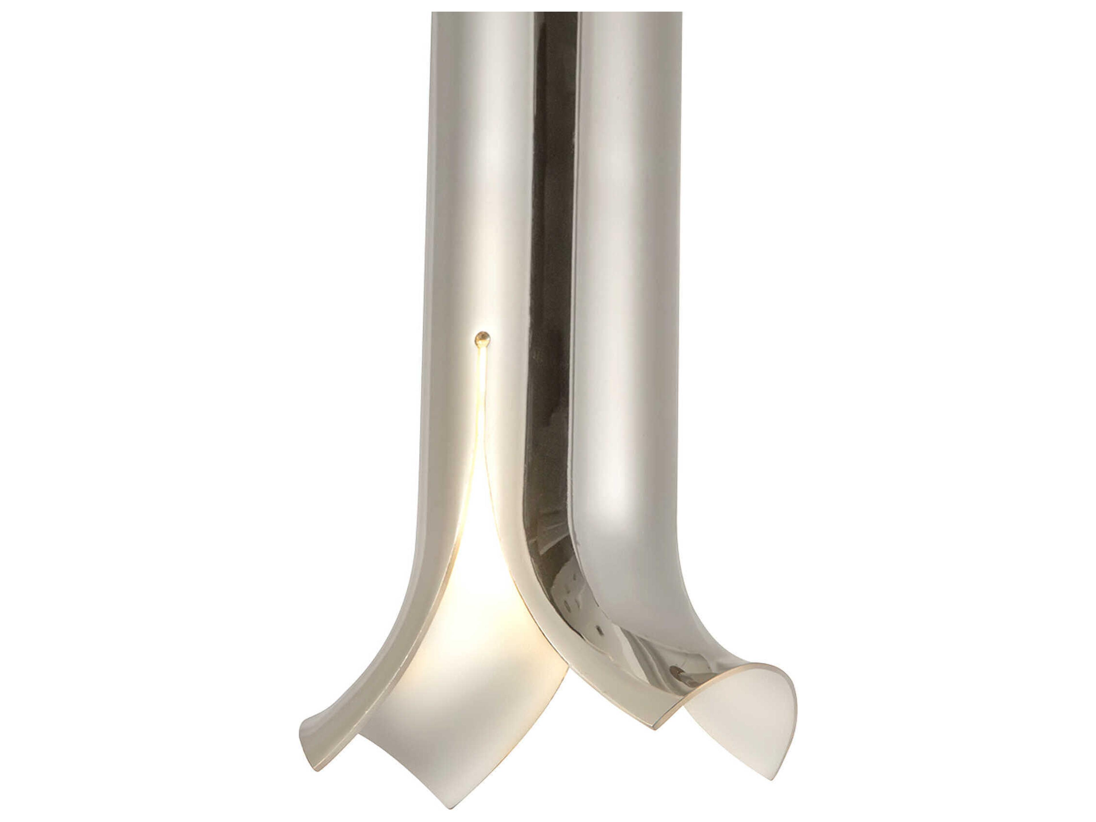 Kuzco Lighting Husk Polished Nickel Cylinder Mini Pendant