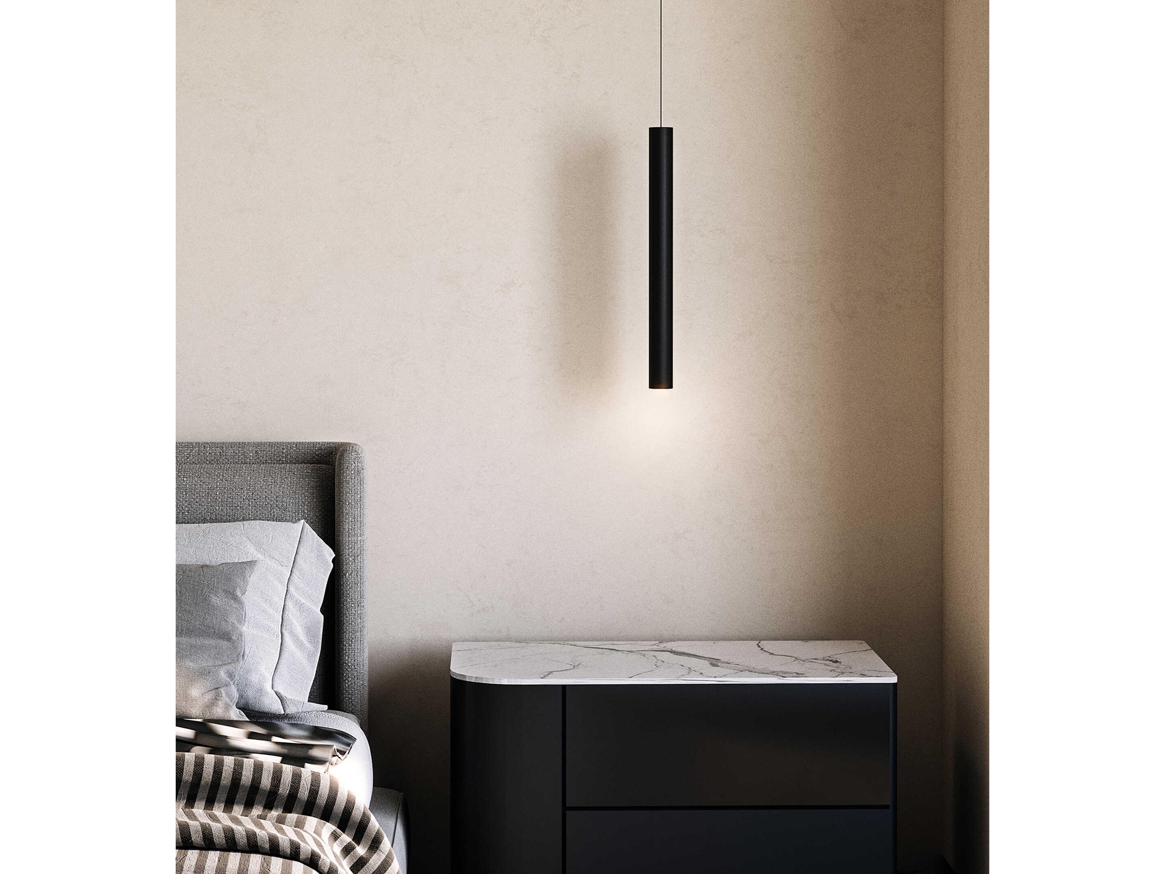 Kuzco Lighting Mason Urban Bronze Black Cylinder Mini Pendant
