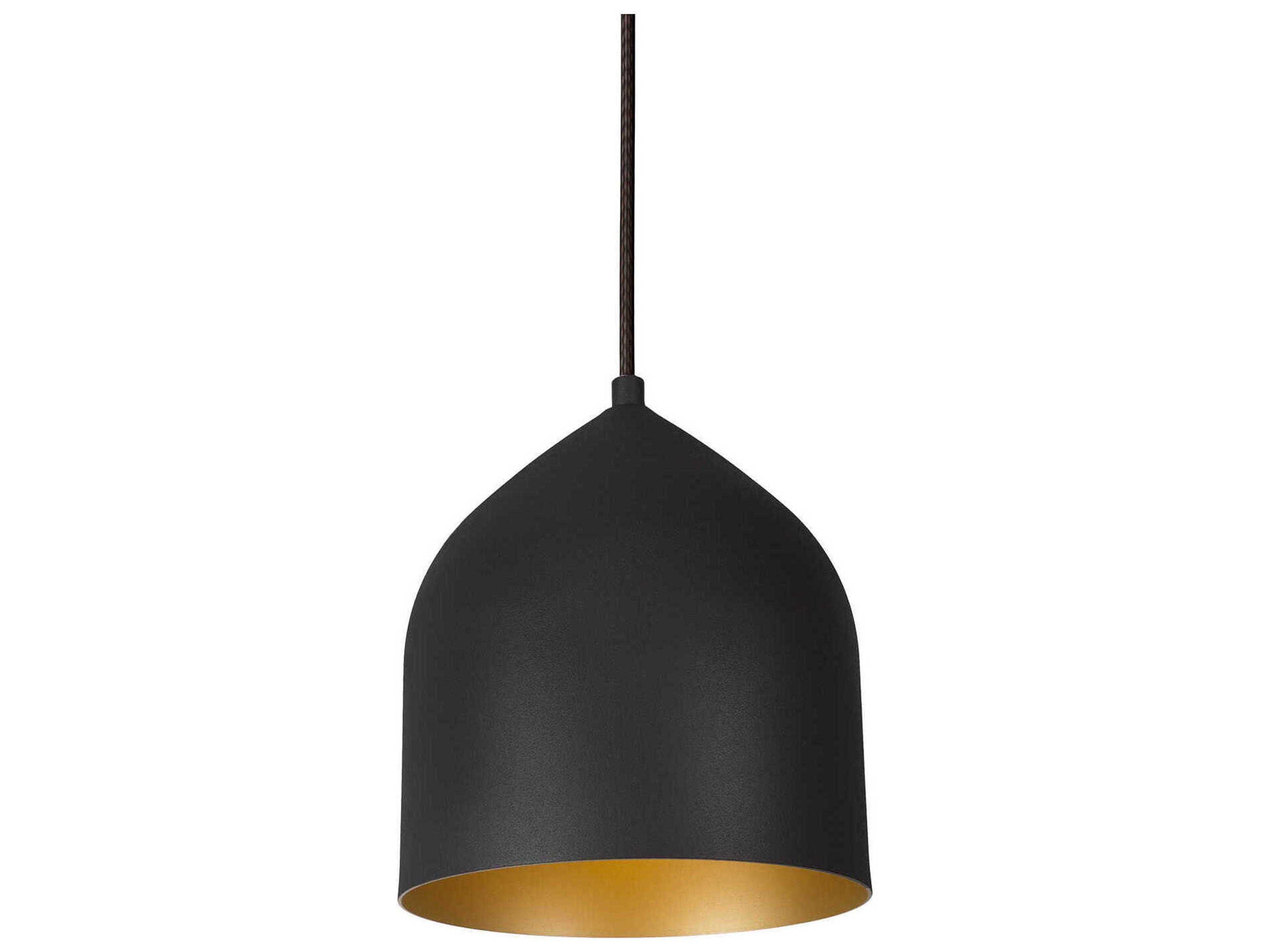 Helena Black Gold Bell Mini Pendant
