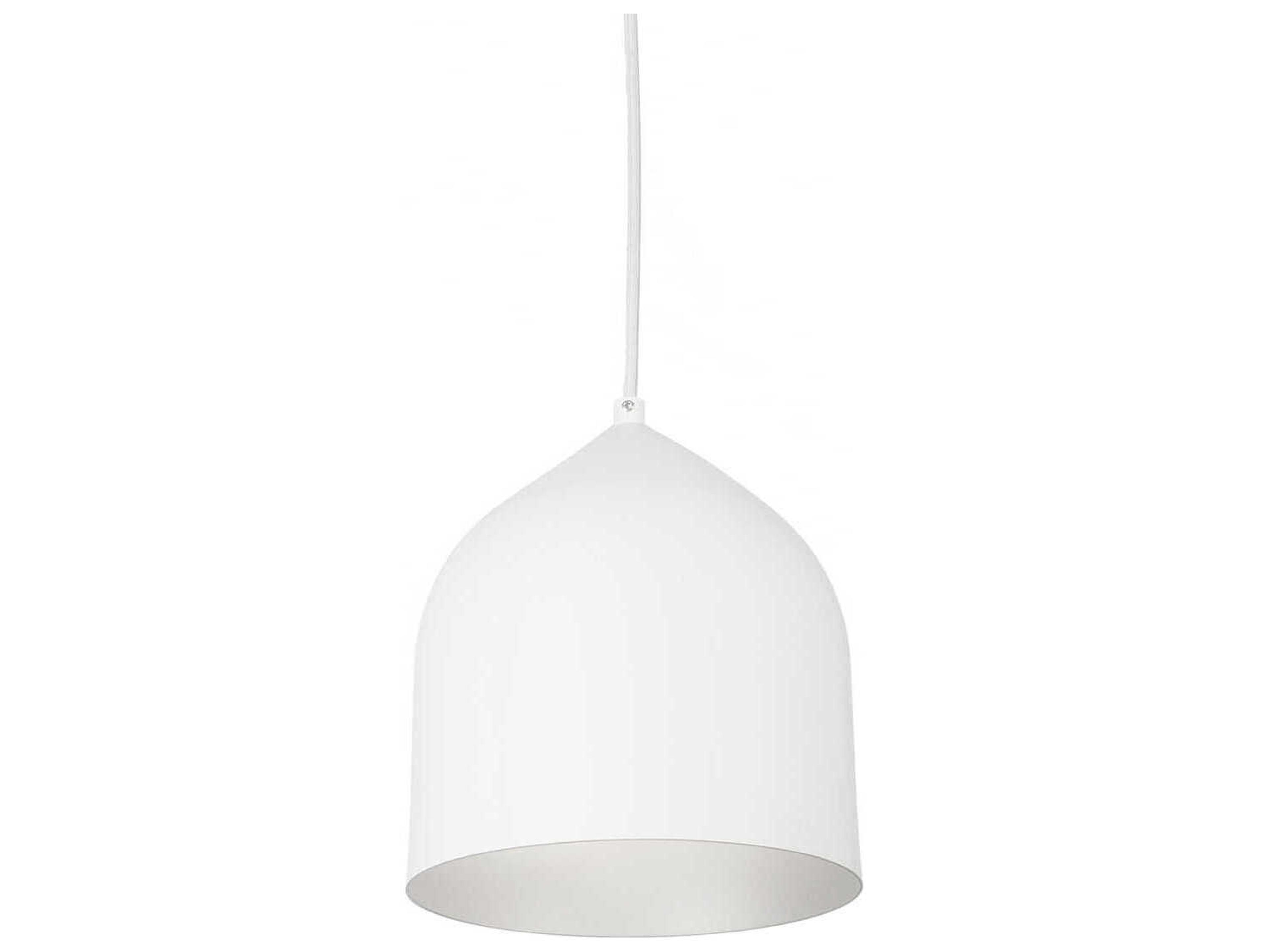 Helena White Silver Bell Mini Pendant