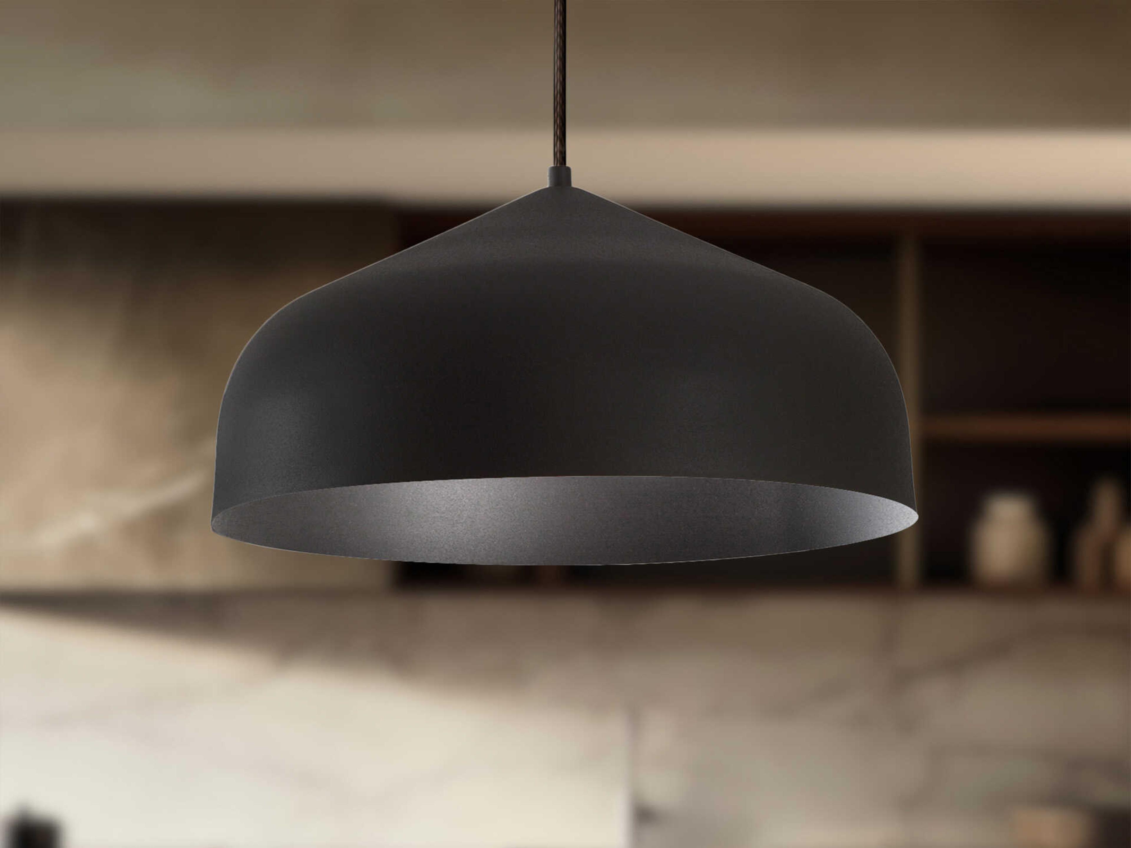 Kuzco Lighting Helena Black Dome Pendant