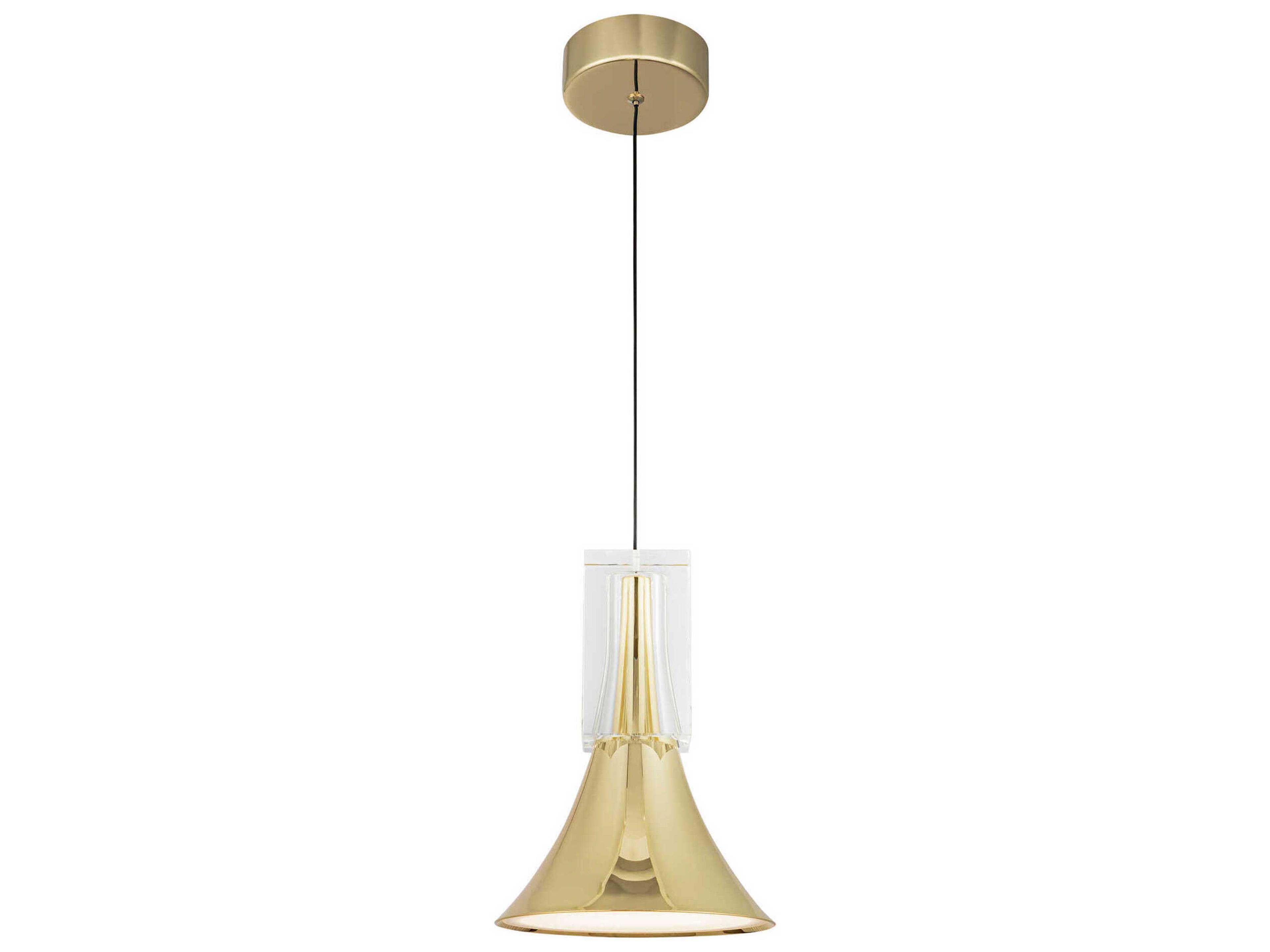 Kuzco Lighting Floe Metallic Brass Mini Pendant