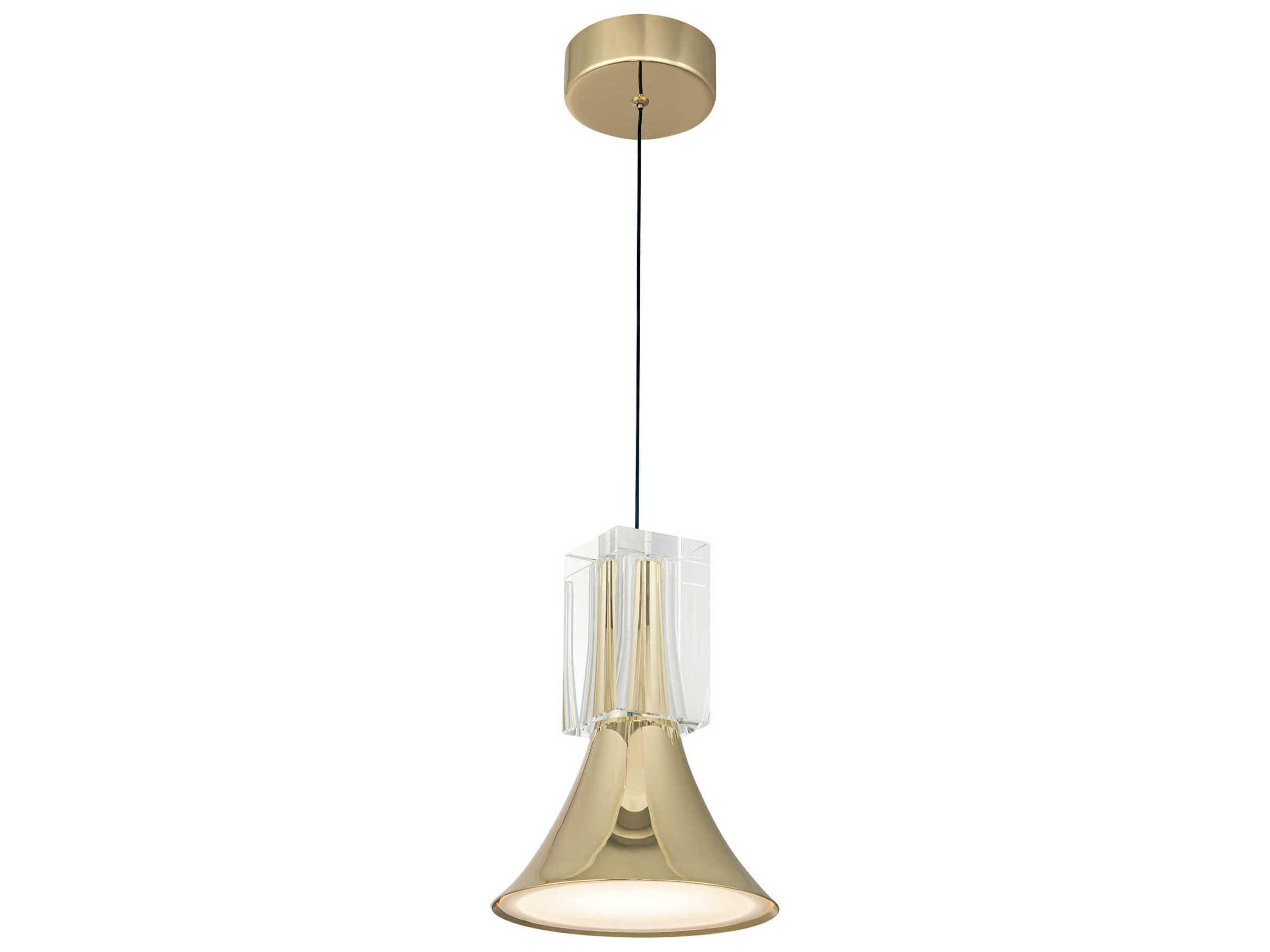 Kuzco Lighting Floe Metallic Brass Mini Pendant
