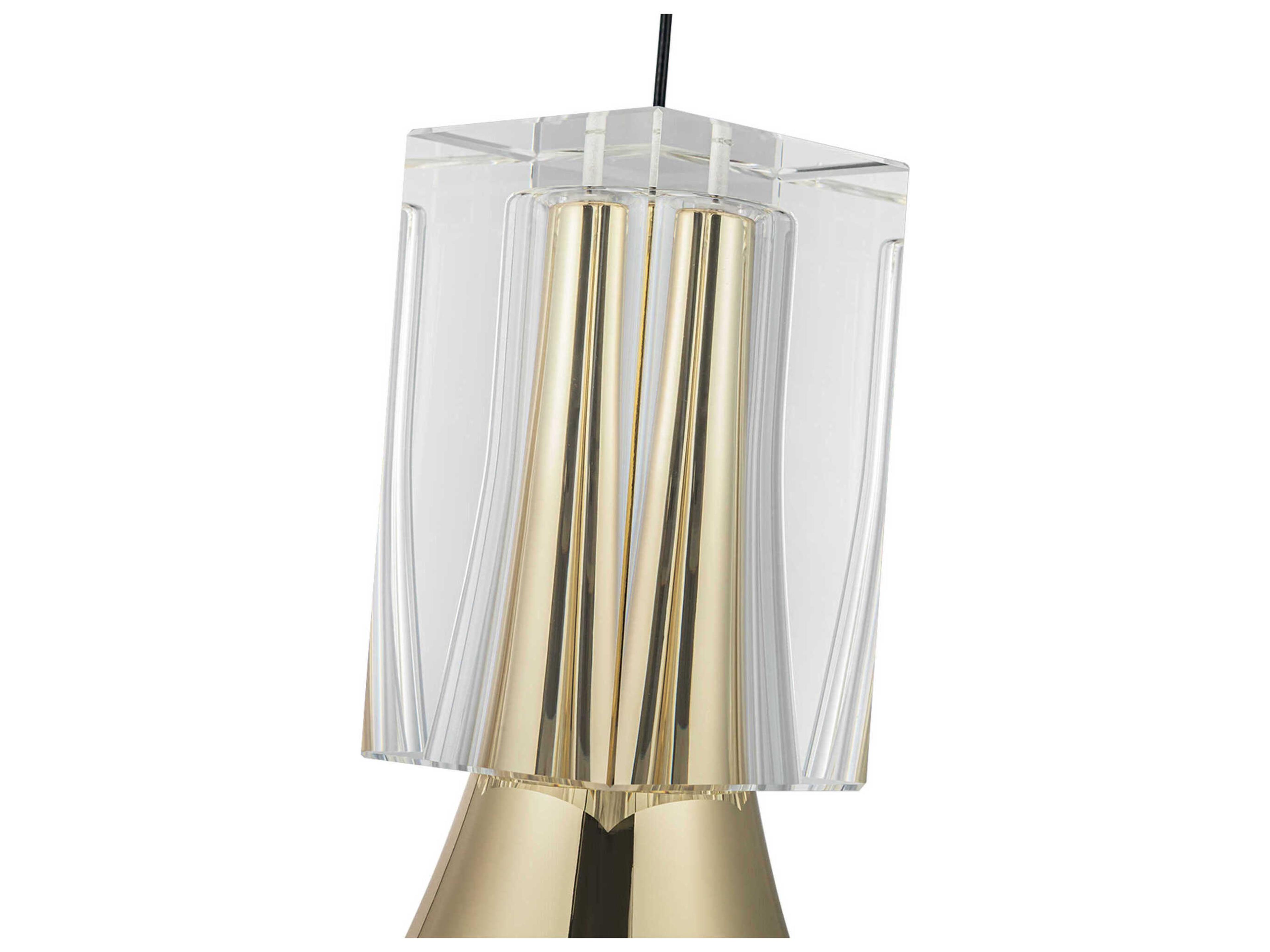 Kuzco Lighting Floe Metallic Brass Mini Pendant