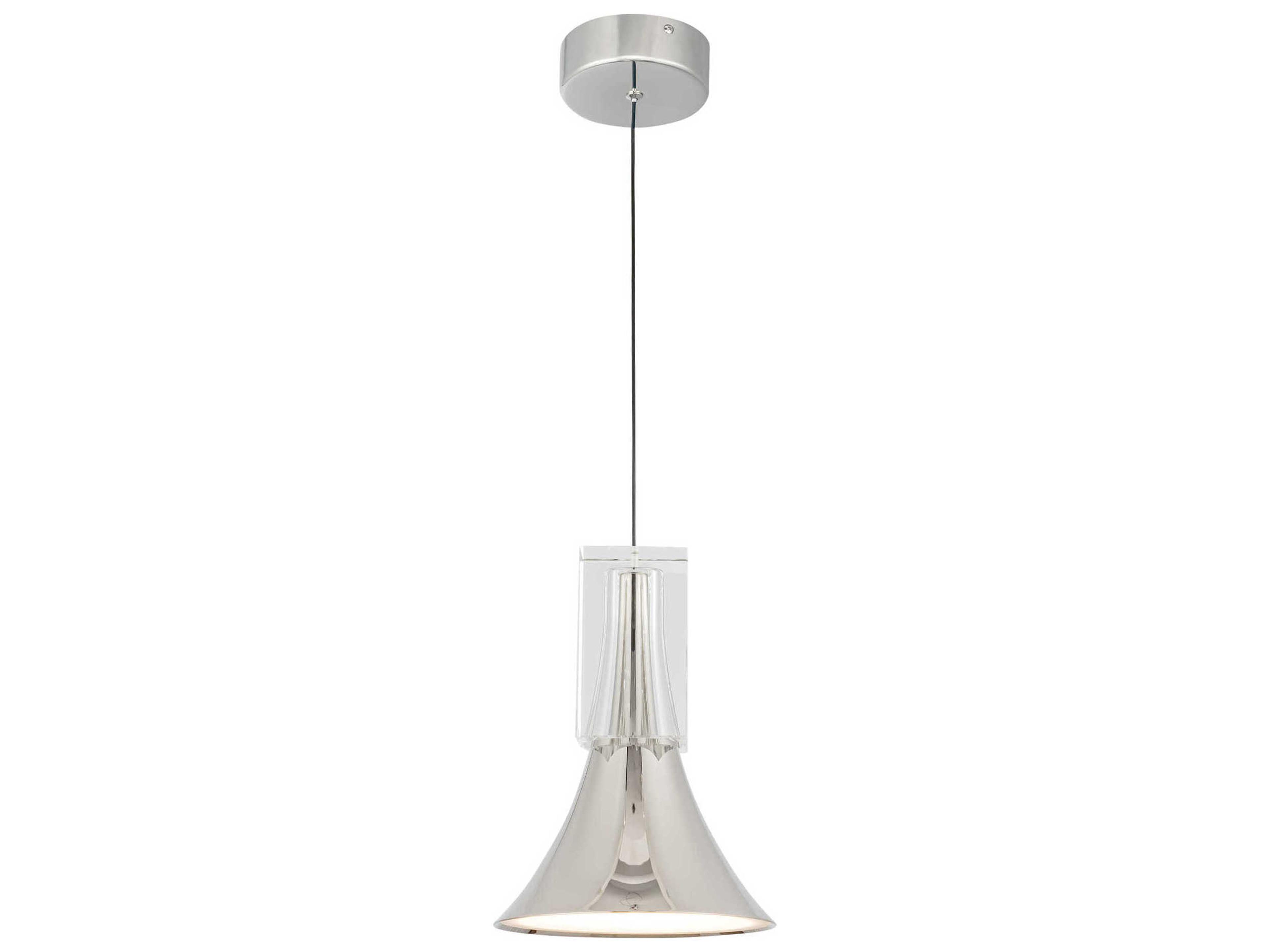 Kuzco Lighting Floe Polished Nickel Mini Pendant