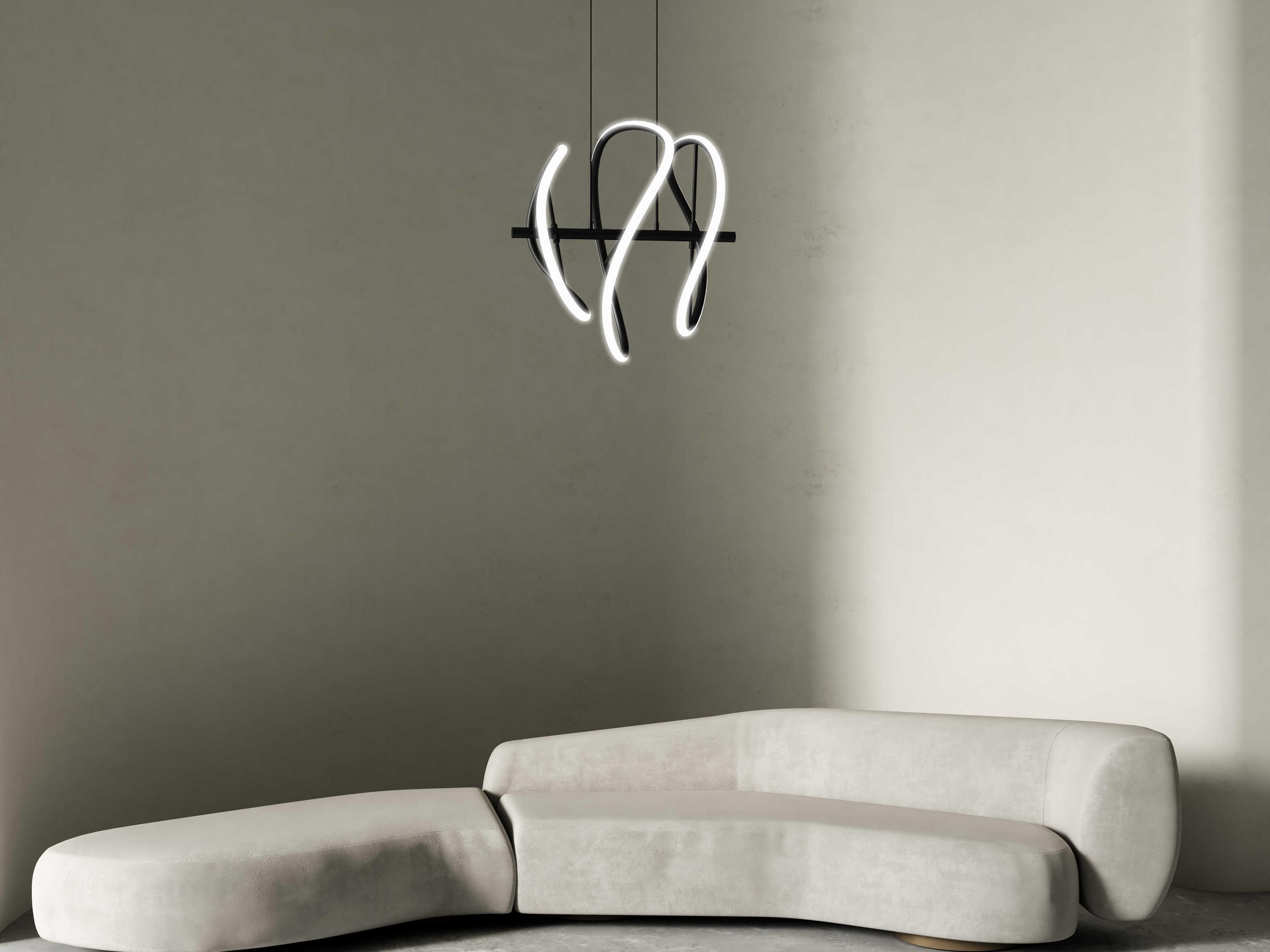 Kuzco Lighting Collide Black Mini Pendant