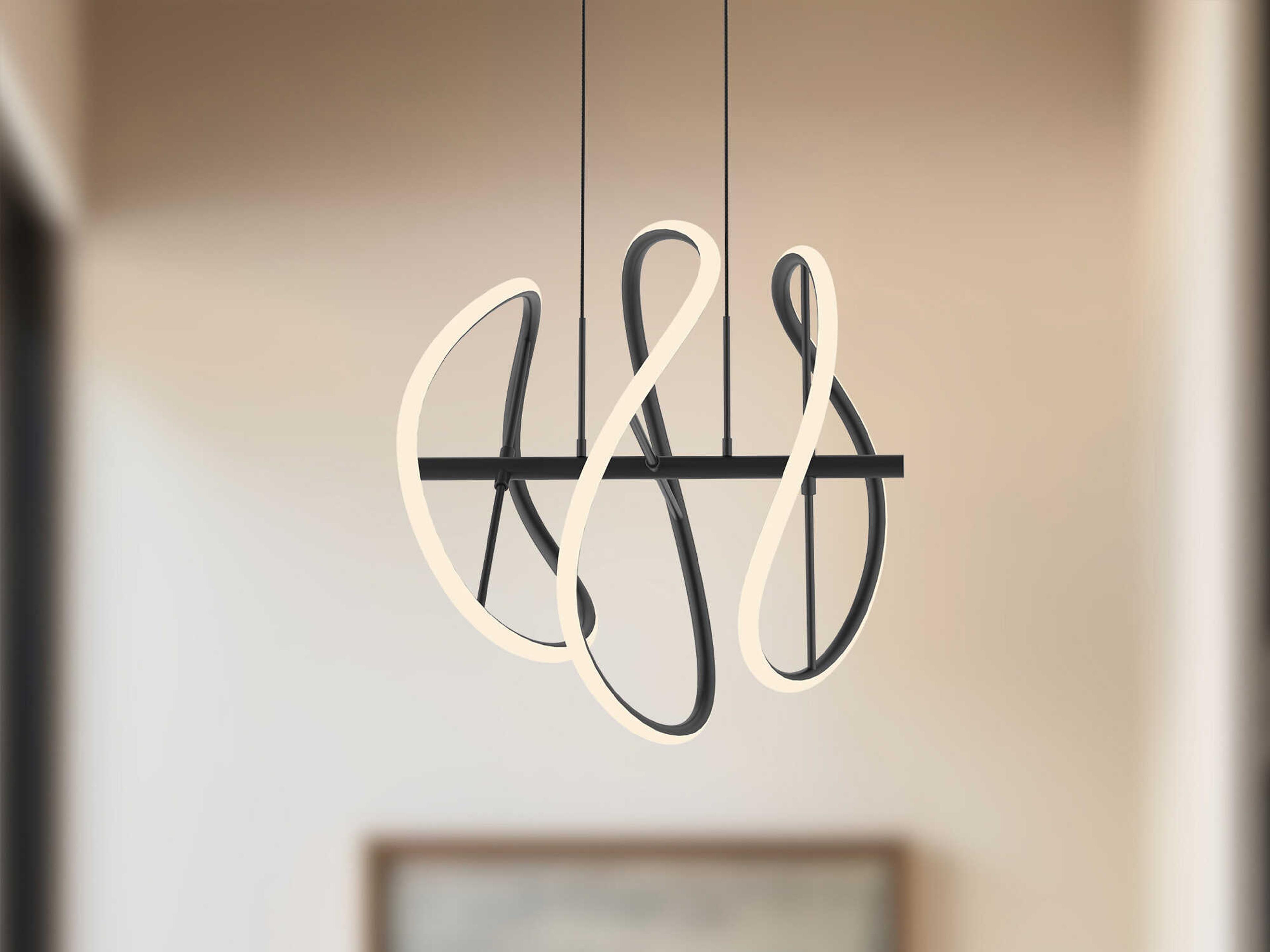 Kuzco Lighting Collide Black Mini Pendant