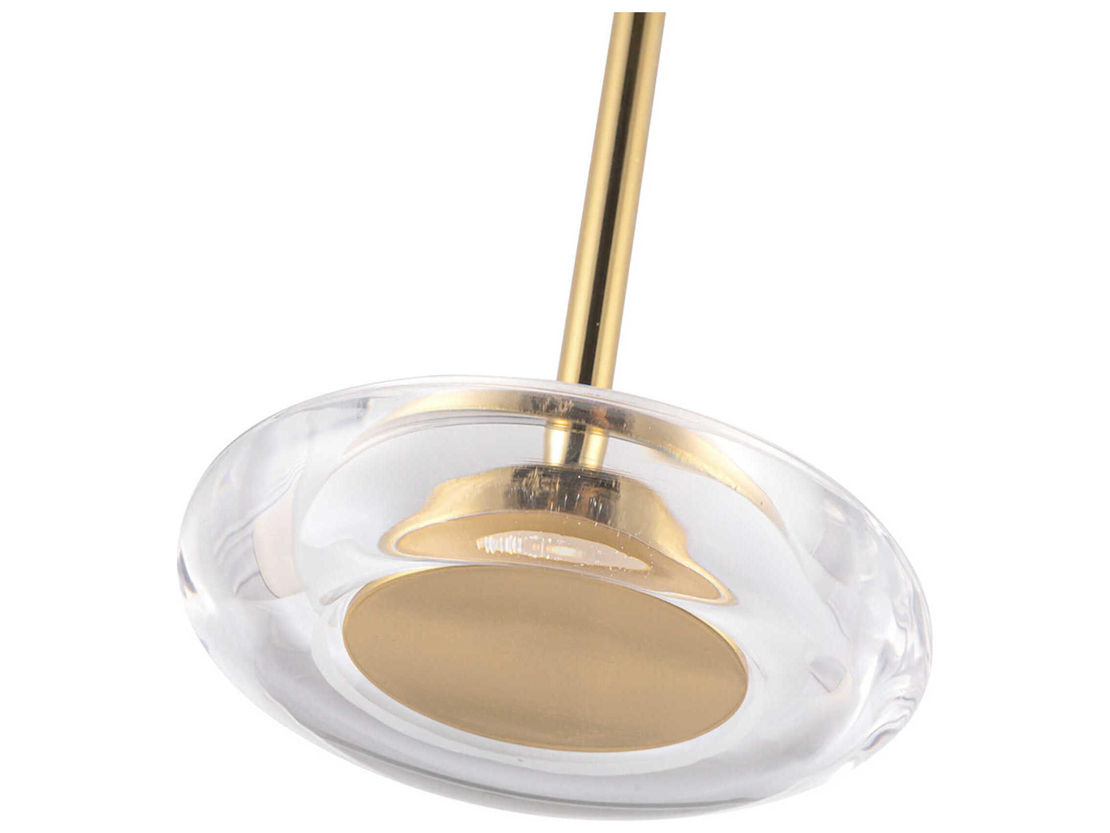 Kuzco Lighting Stephord Metallic Brass Round Mini Pendant