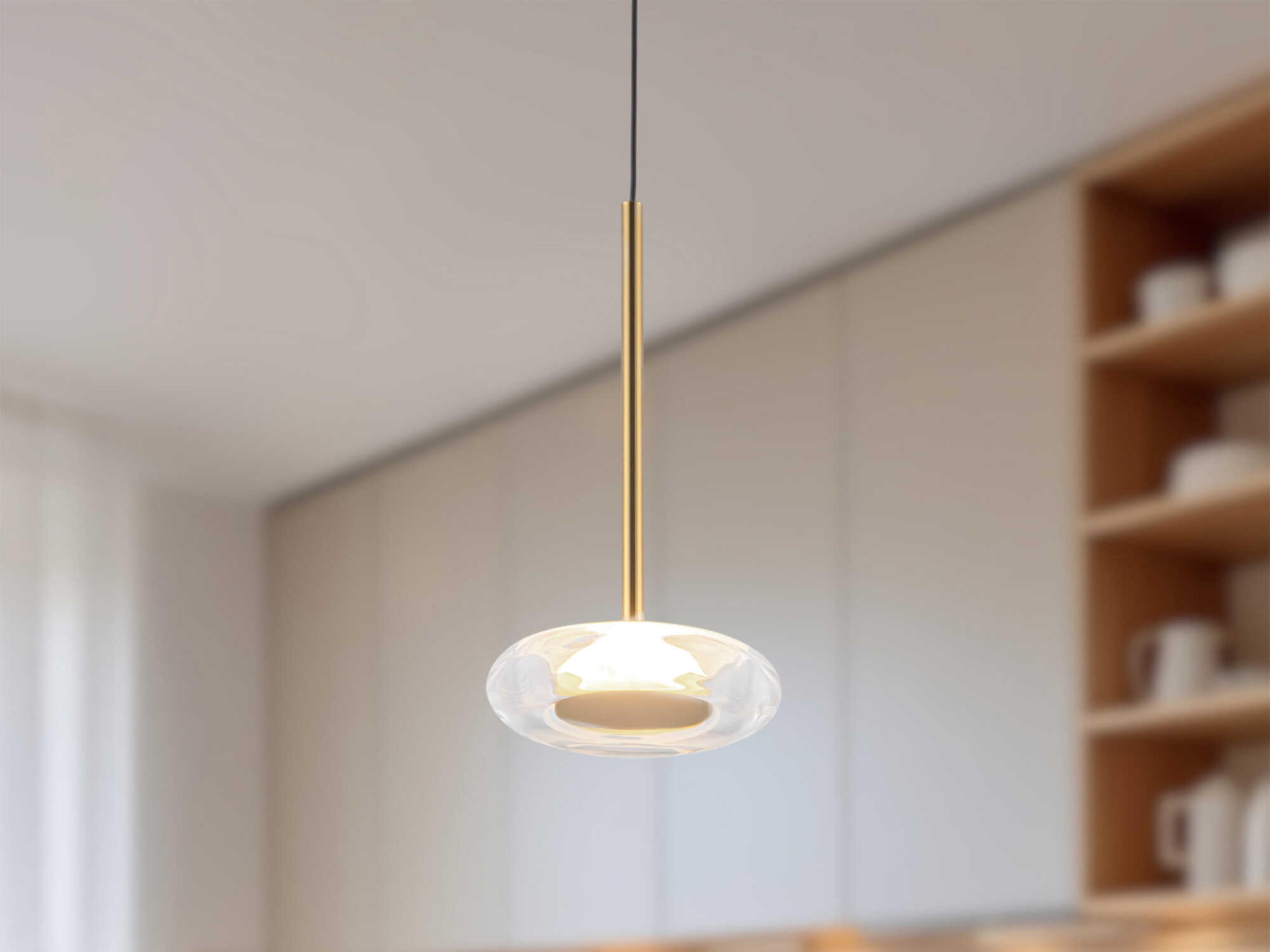 Kuzco Lighting Stephord Metallic Brass Round Mini Pendant