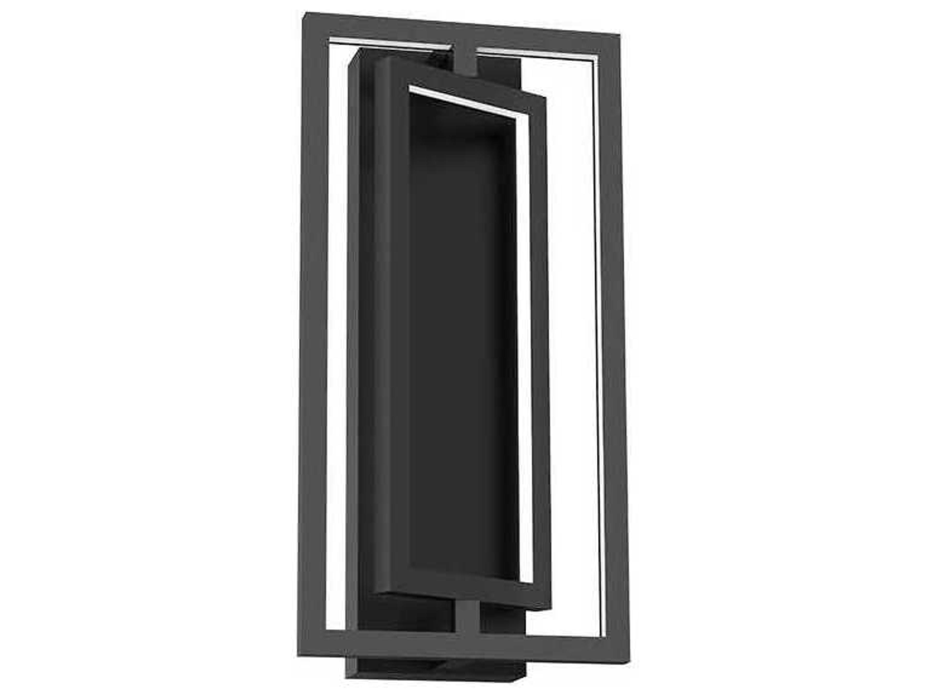Kuzco Lighting Mondrian Black Linear Semi Flush Mount
