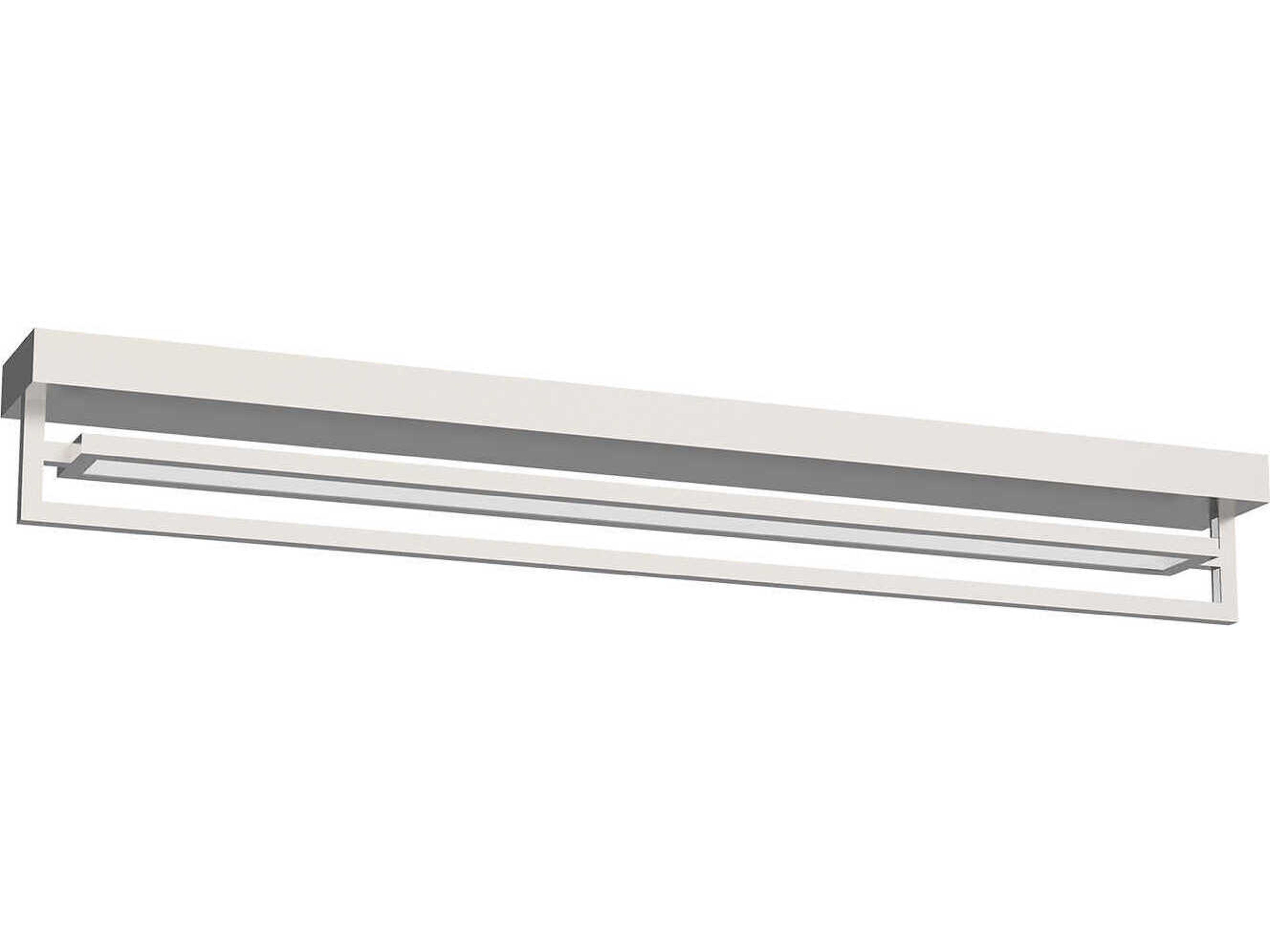 Mondrian Brushed Nickel Linear Semi Flush Mount
