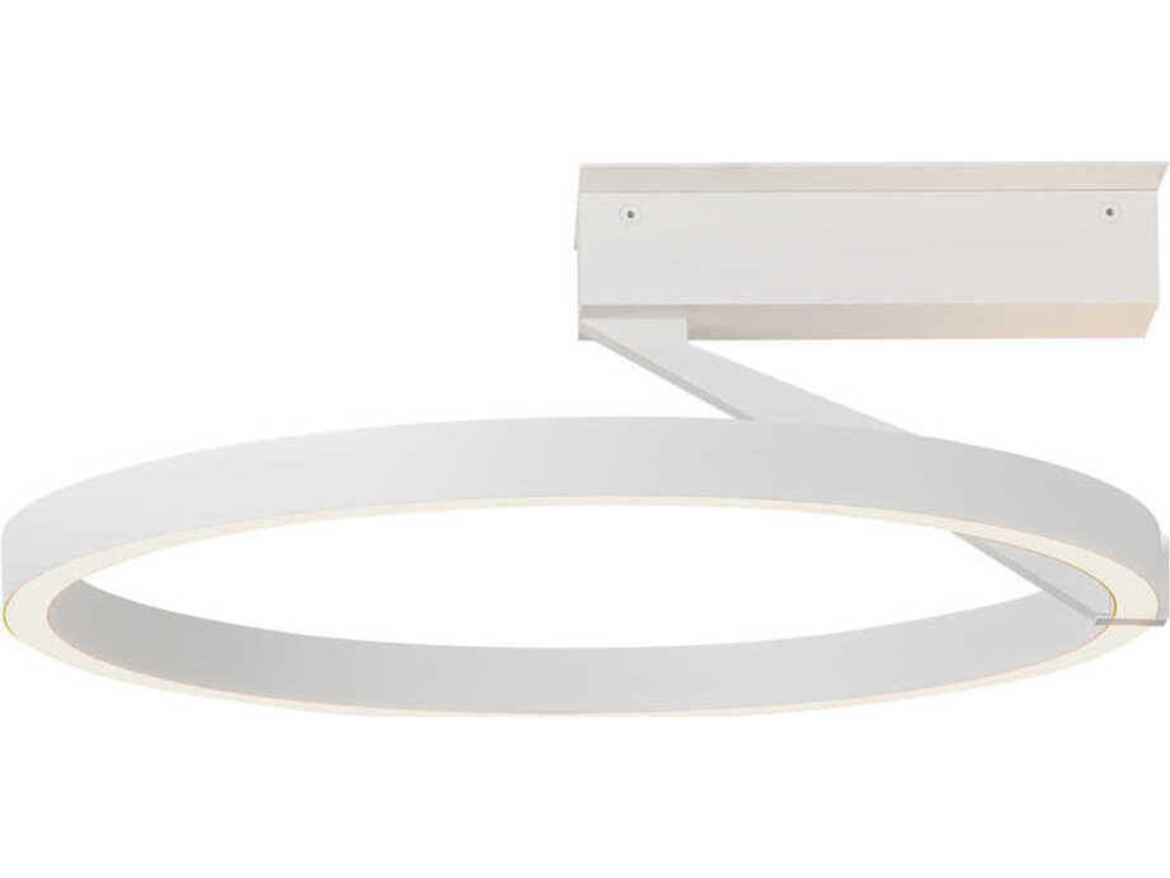 Kuzco Lighting Roda White Round Semi Flush Mount