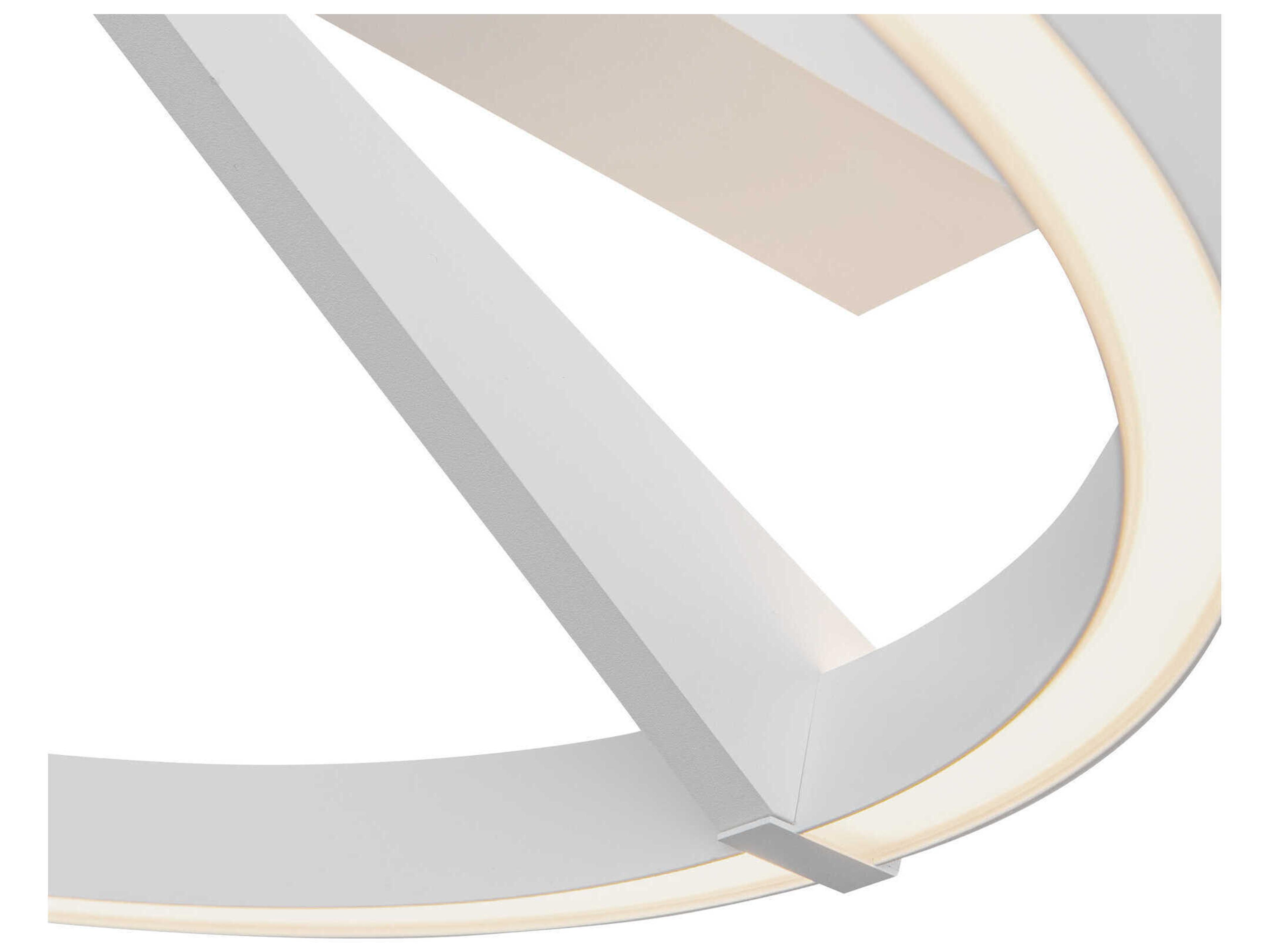 Kuzco Lighting Roda White Round Semi Flush Mount