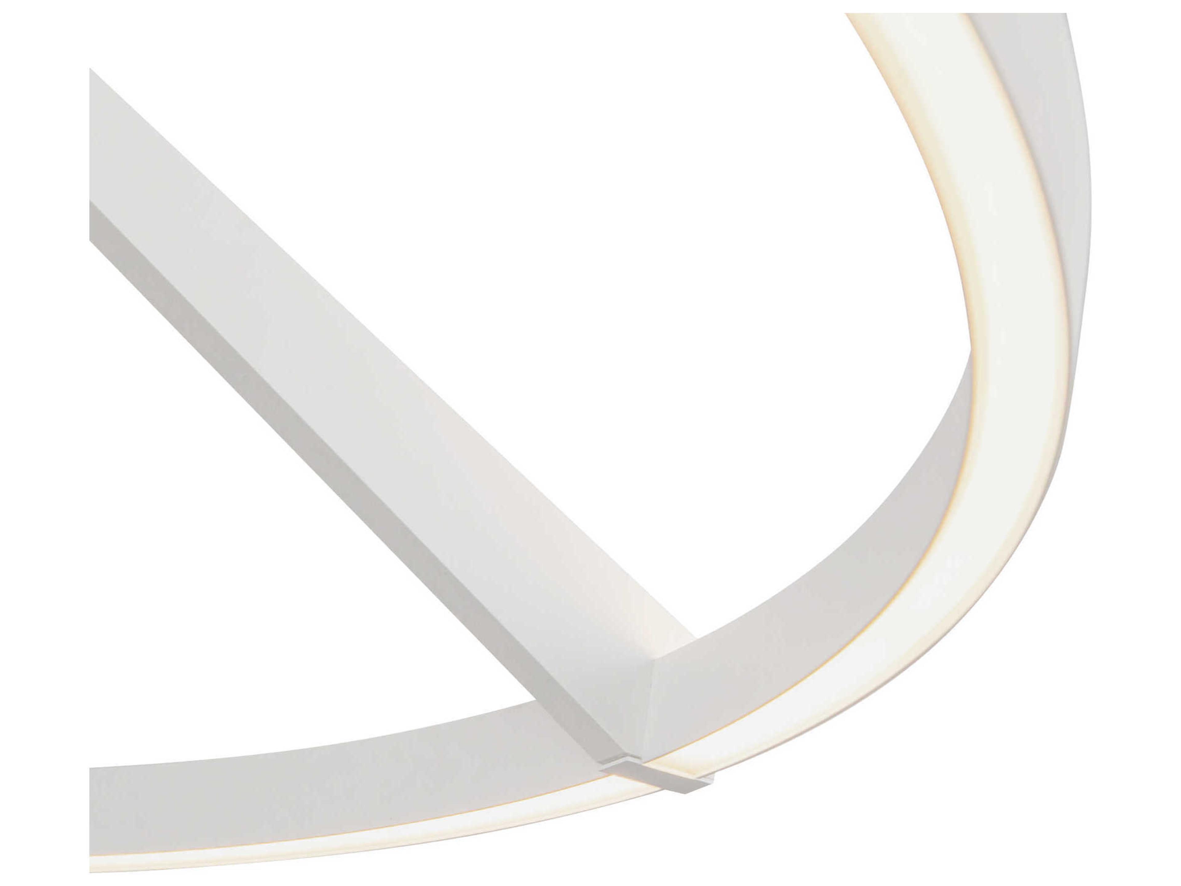 Kuzco Lighting Roda White Round Semi Flush Mount