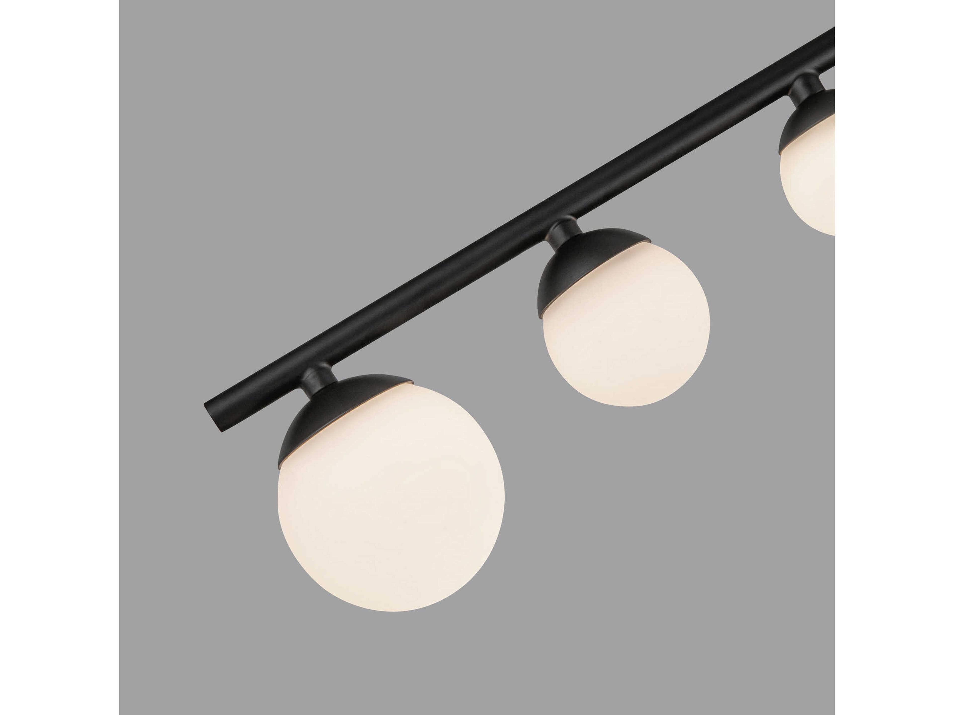 Kuzco Lighting Juniper Black Globe Semi Flush Mount