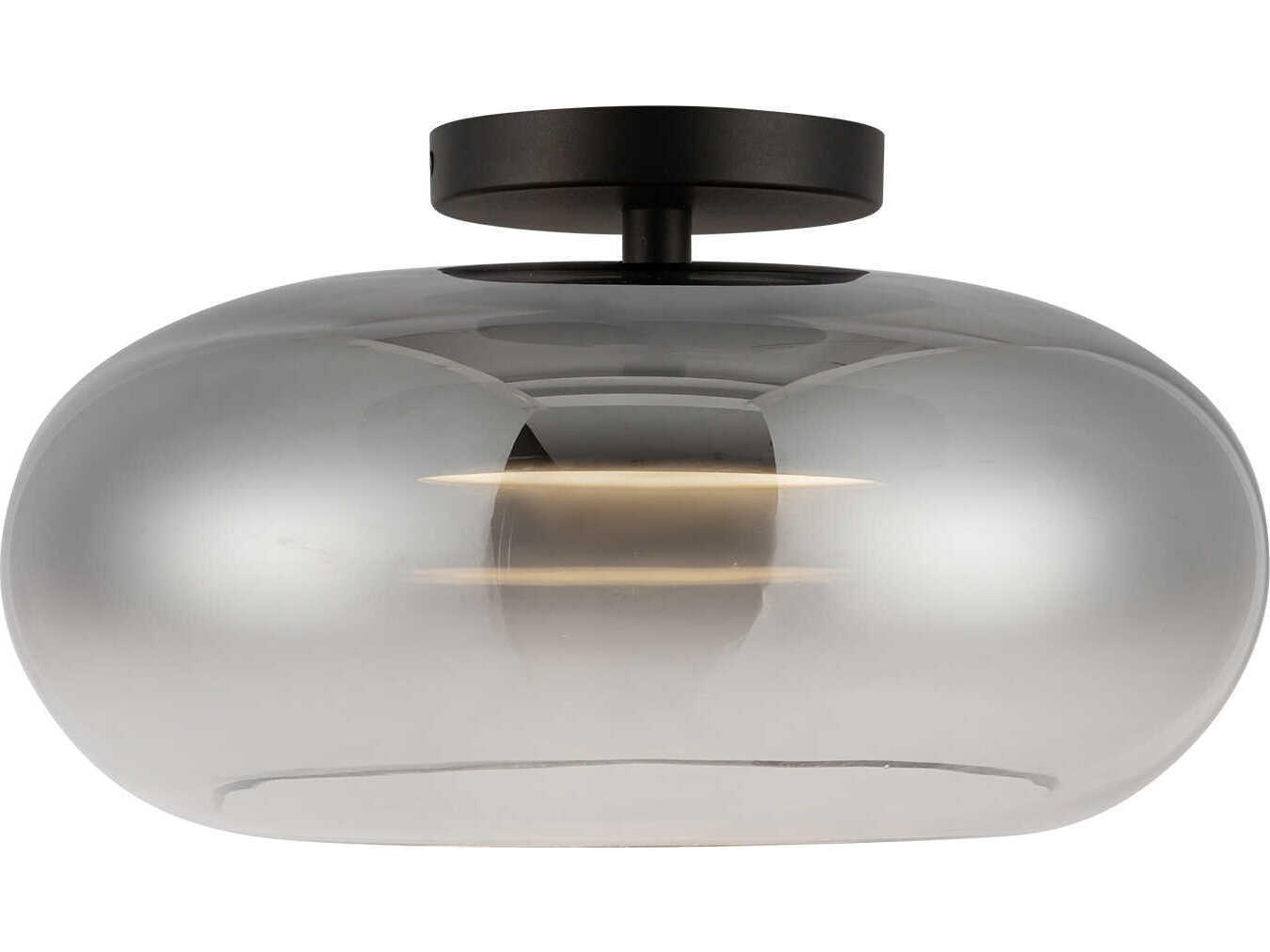 Kuzco Lighting Trinity Black Semi Flush Mount