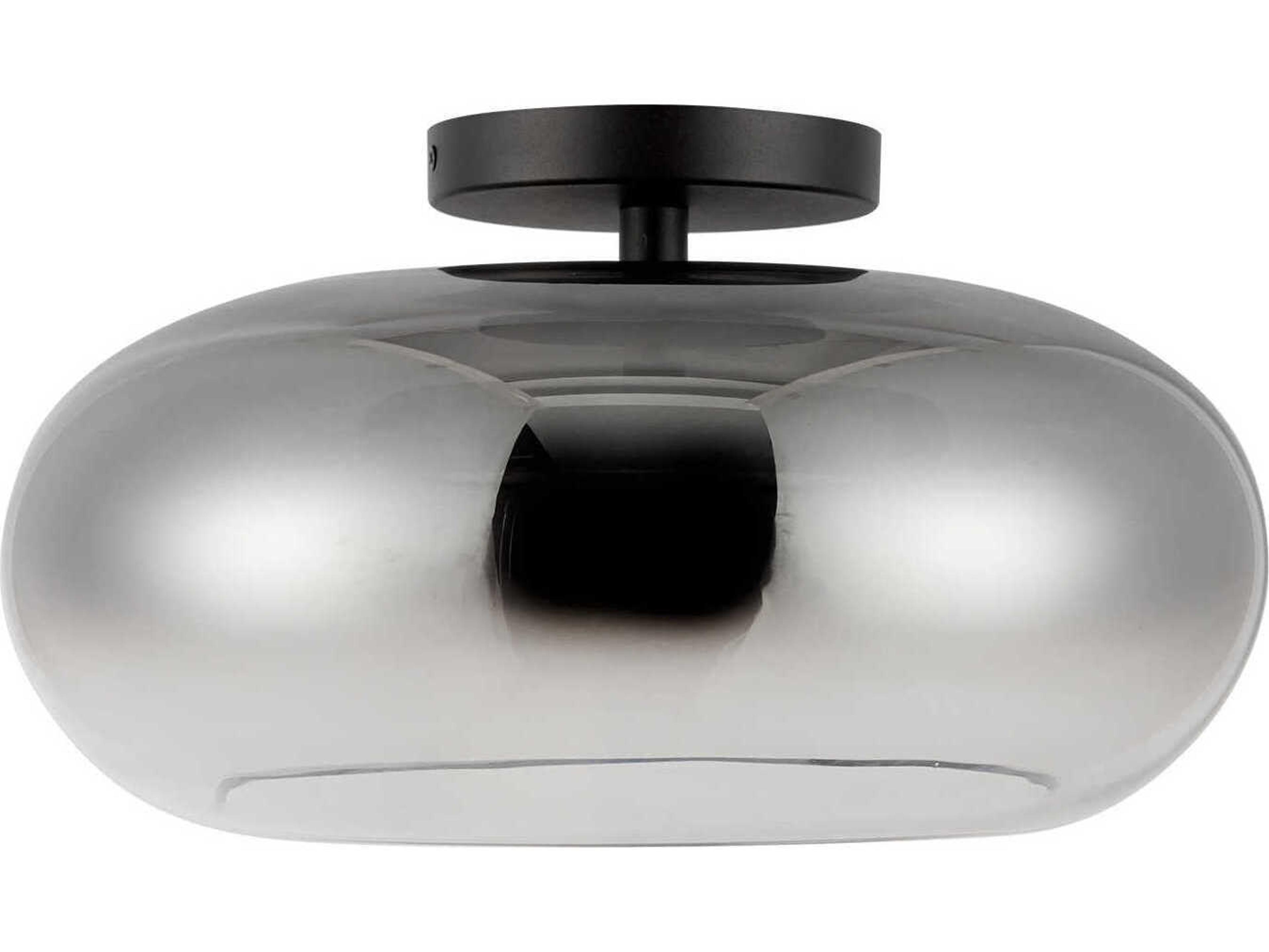 Kuzco Lighting Trinity Black Semi Flush Mount