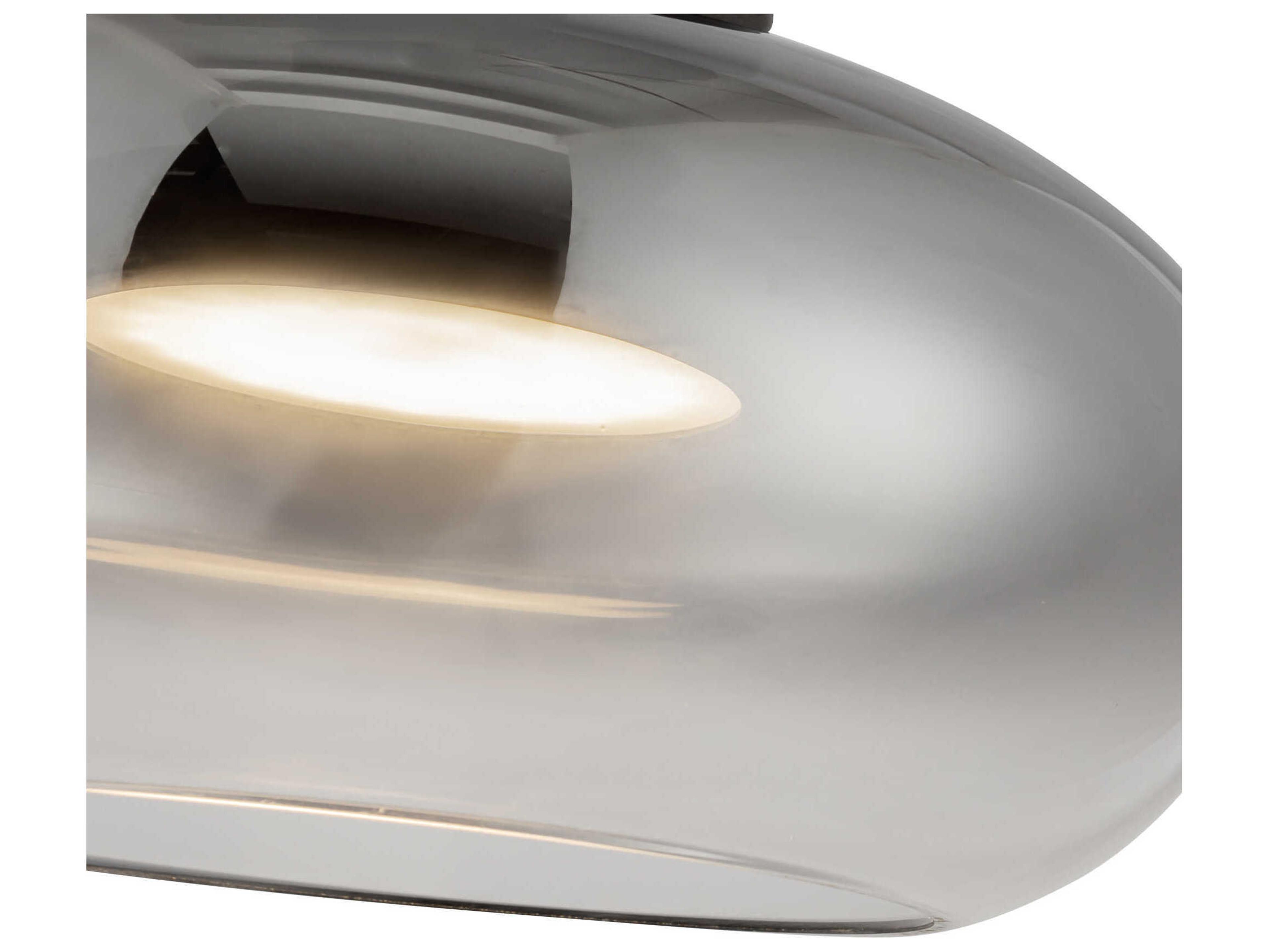 Kuzco Lighting Trinity Black Semi Flush Mount